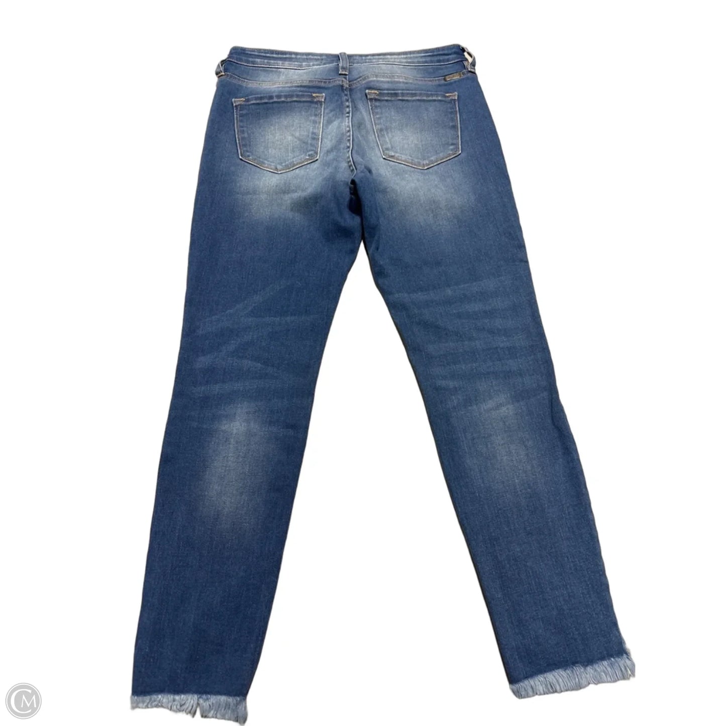 Jeans Flared By Kancan In Blue Denim, Size: 8