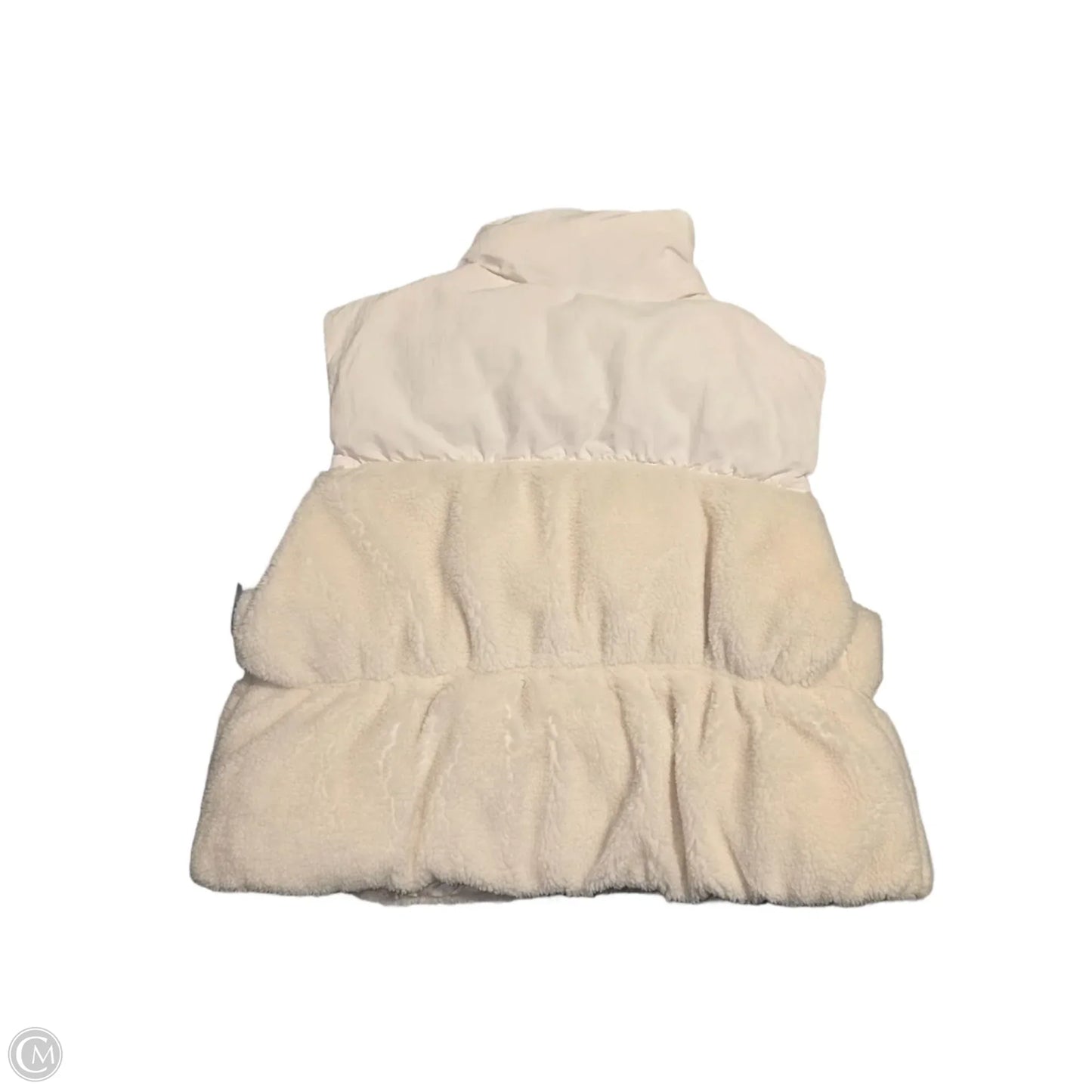 Vest Faux Fur & Sherpa By Divided In White, Size: S