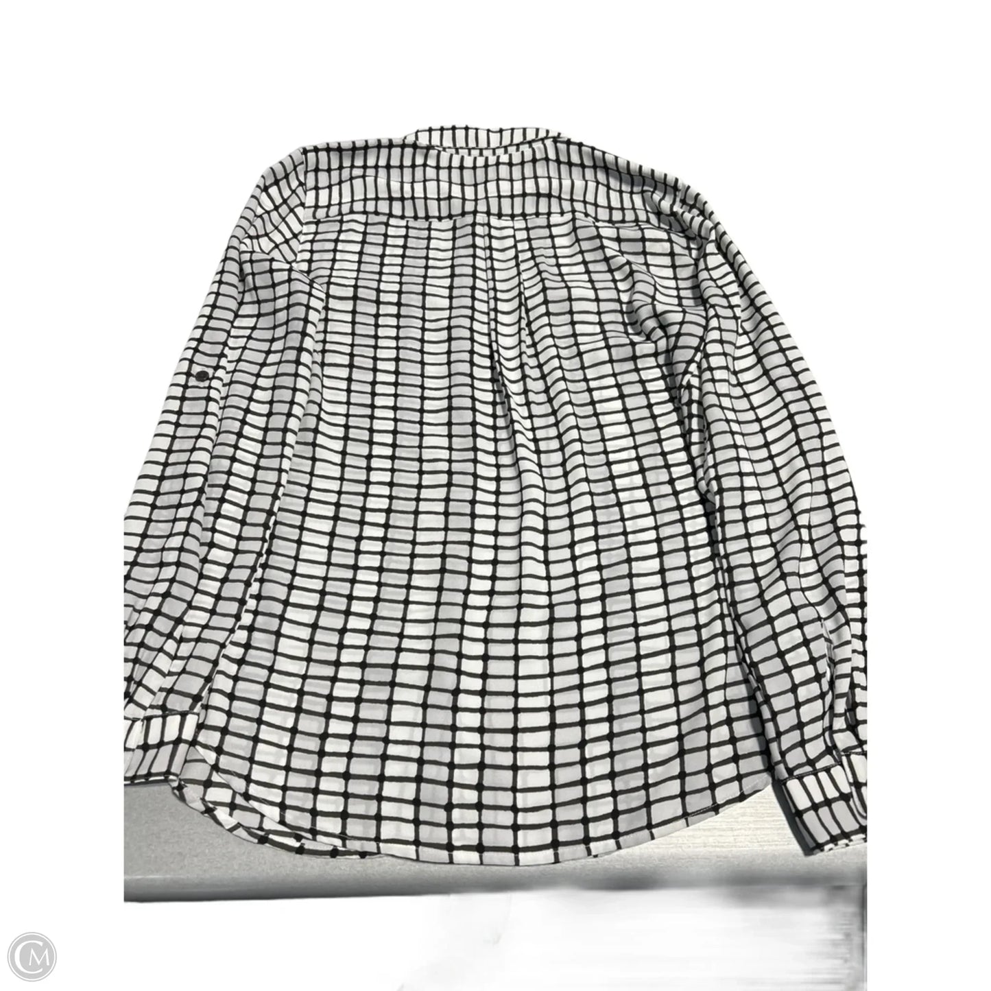 Top Long Sleeve By Loft In Geometric Pattern, Size: S