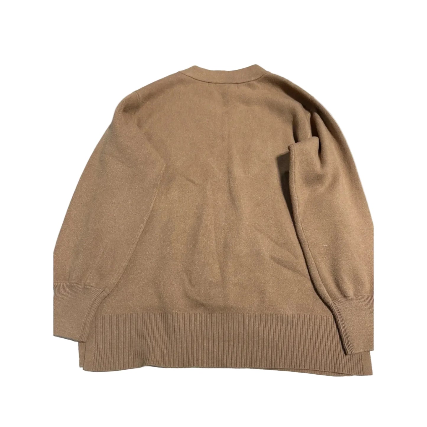 Top Long Sleeve By Cmb In Tan, Size: S
