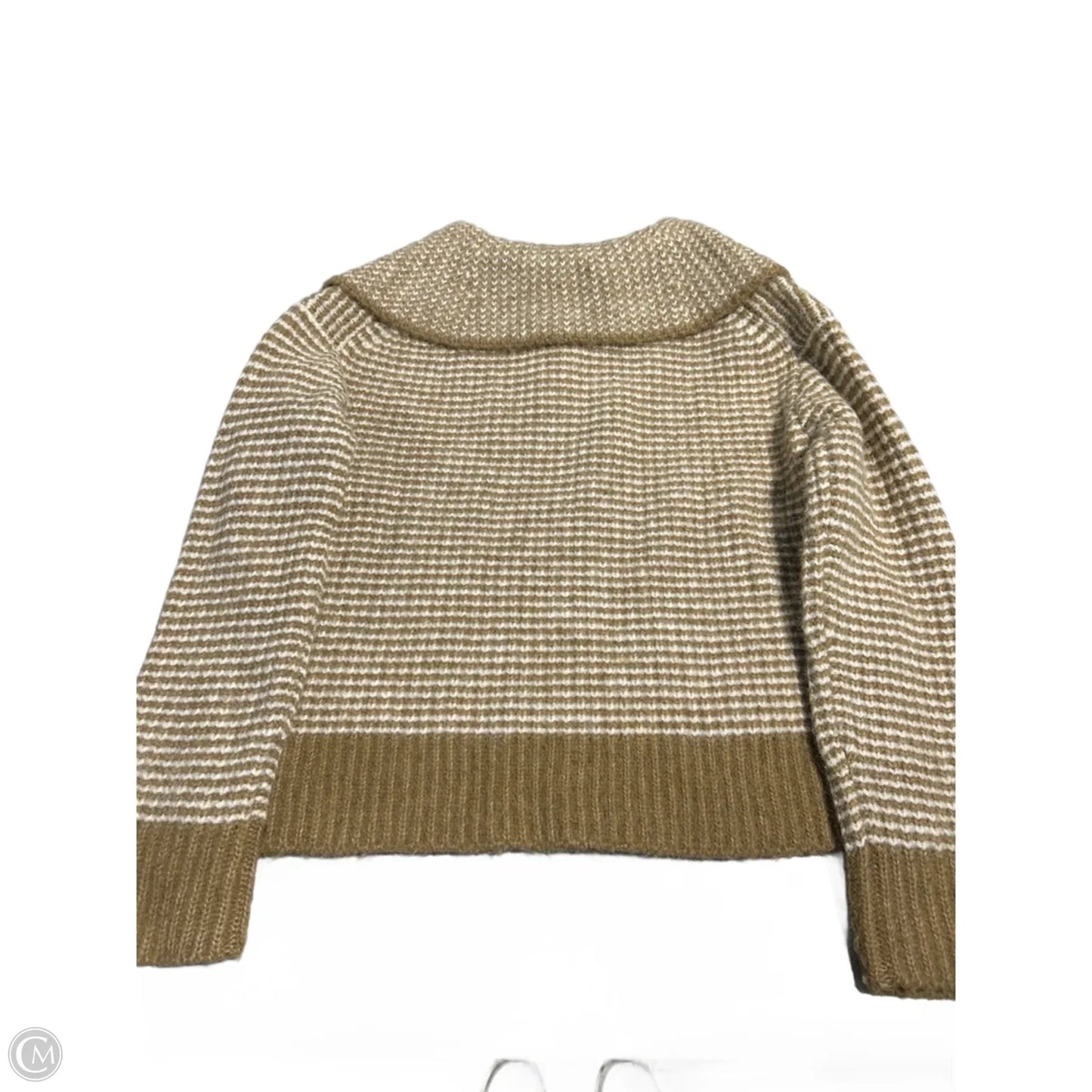 Sweater By Banana Republic In Tan & White, Size: S