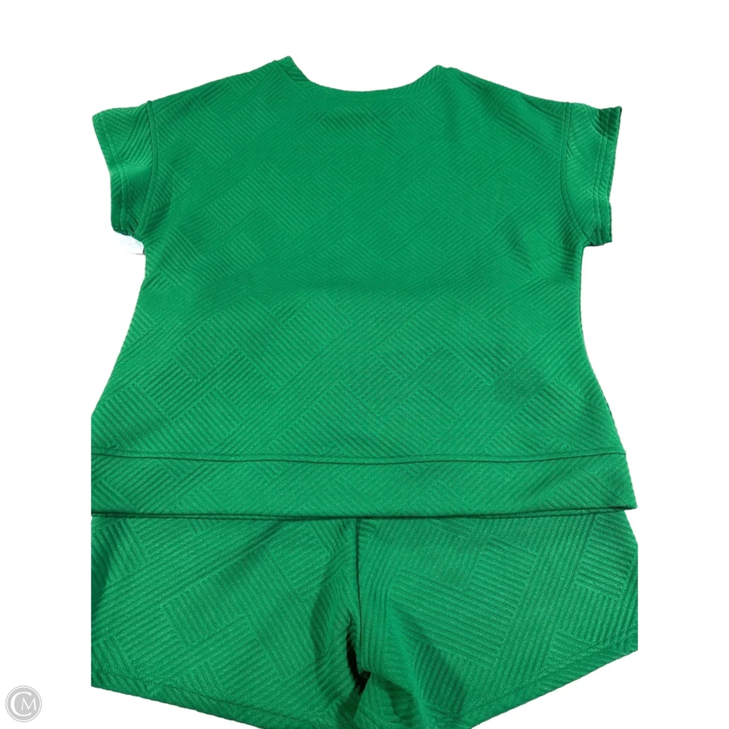 Top 2pc Short Sleeve By Cme In Green, Size: S
