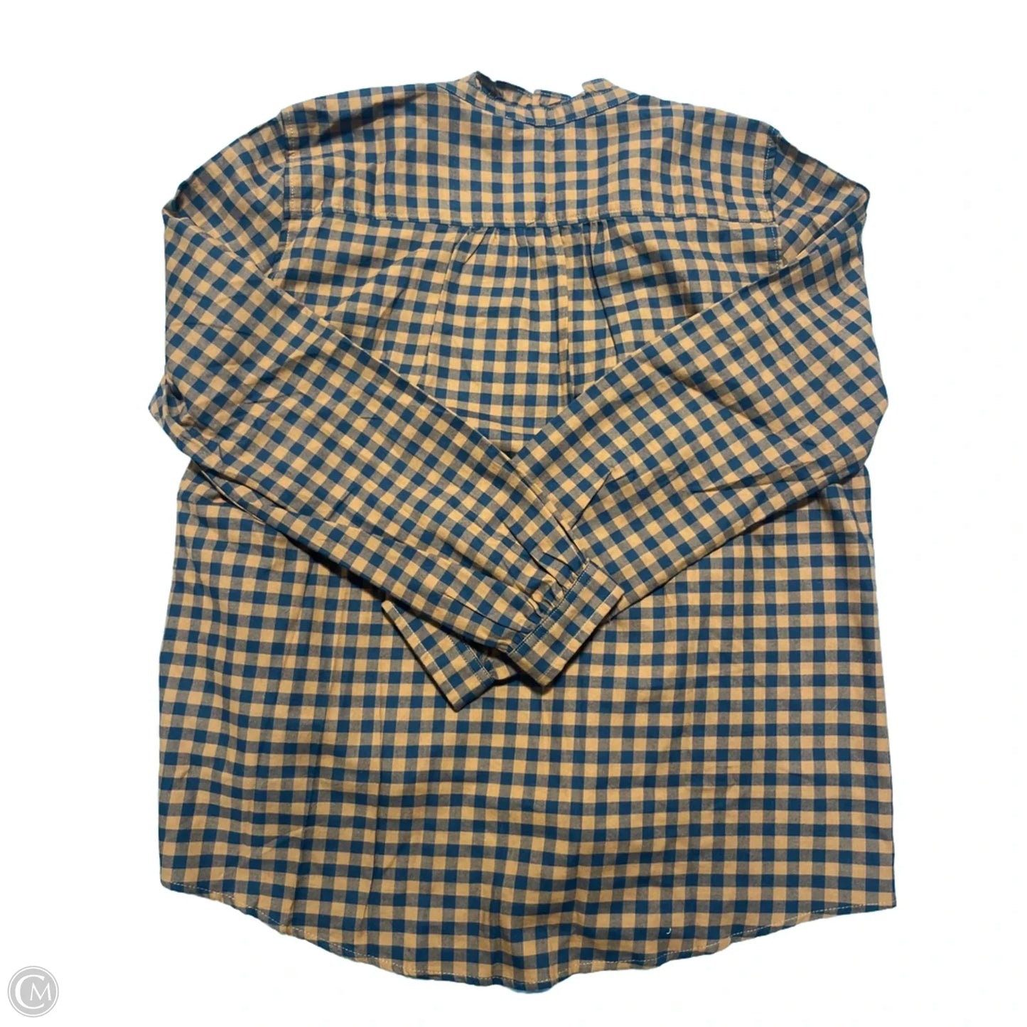 Top Long Sleeve By Amazon Essentials In Blue & Orange, Size: Xl