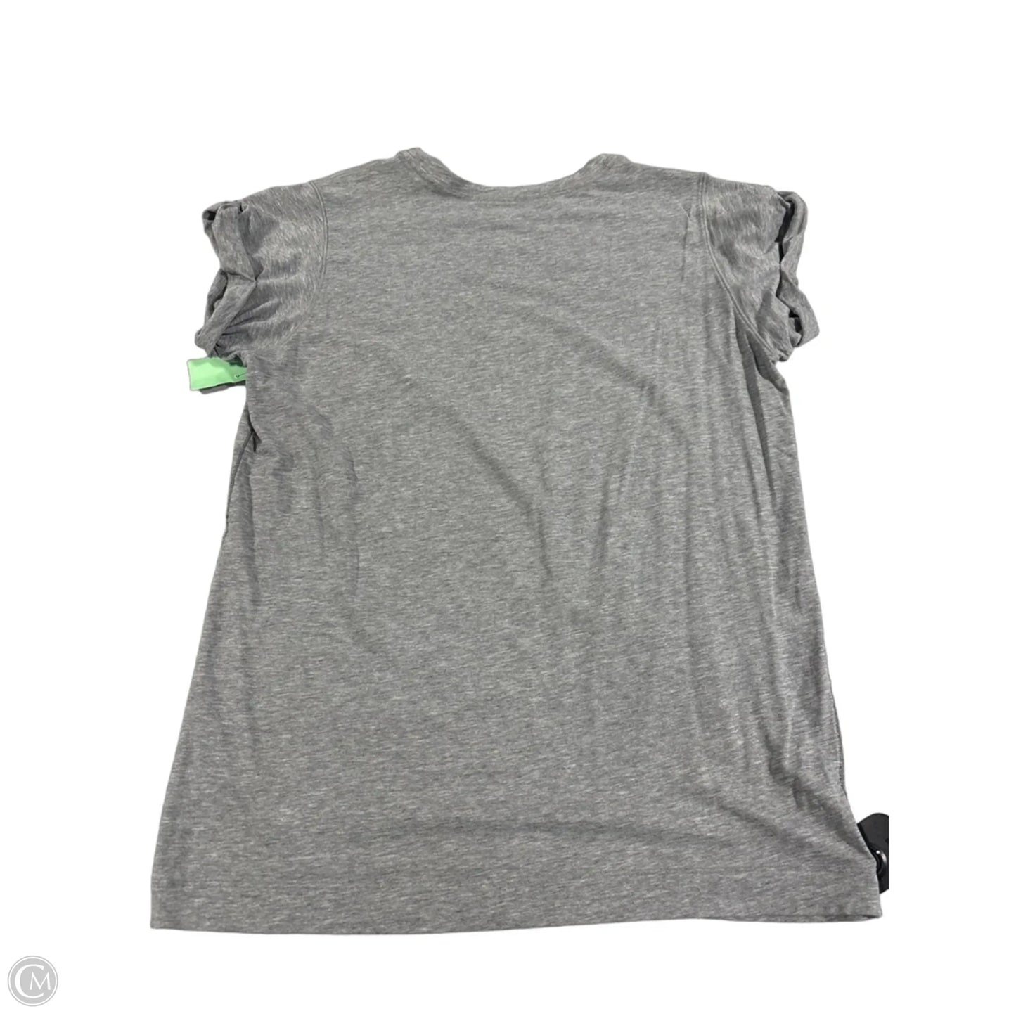 Athletic Top Short Sleeve By Lululemon In Grey, Size: M