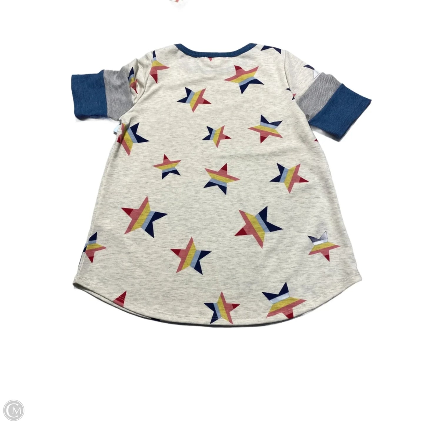 Top Short Sleeve By Hailey & Co In Cream, Size: S