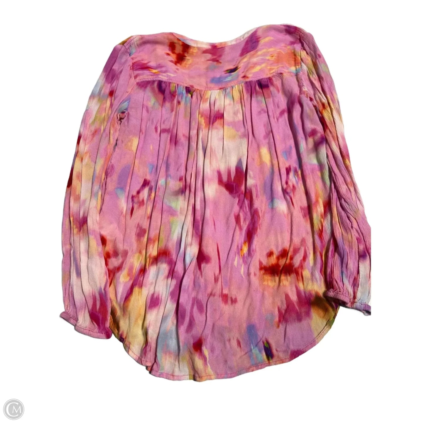 Top Long Sleeve By Liverpool In Pink, Size: S