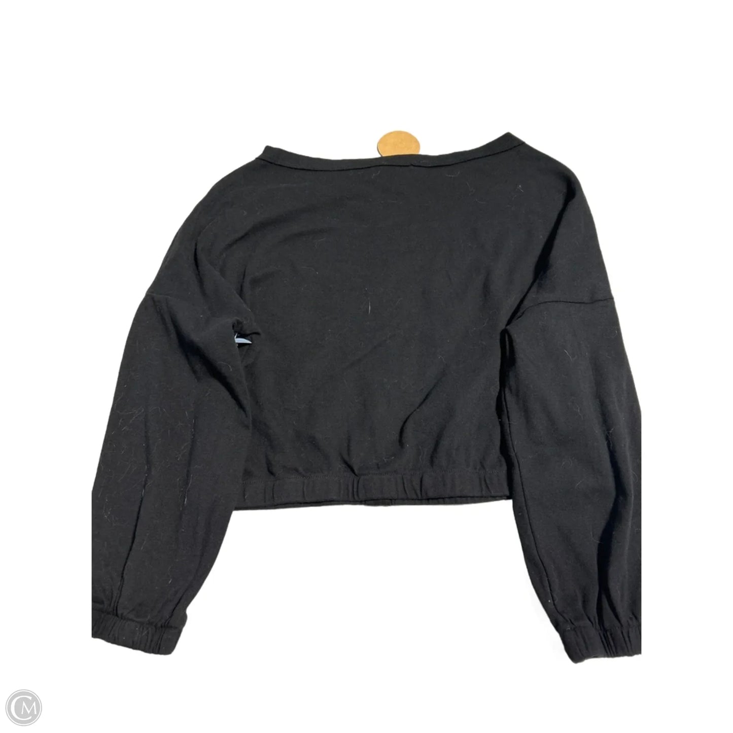 Top 3/4 Sleeve By Final Touch In Black, Size: M