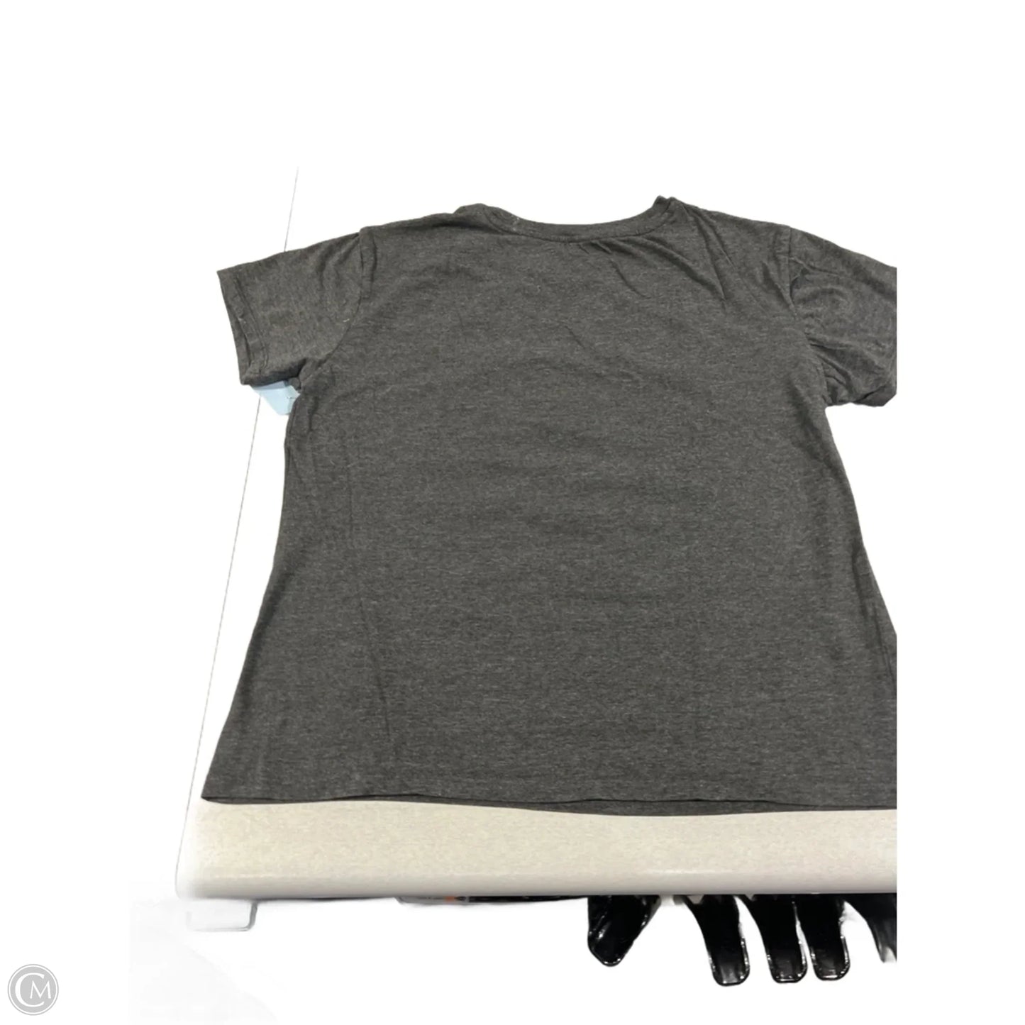 Top Short Sleeve Basic By Modern Lux In Grey, Size: L