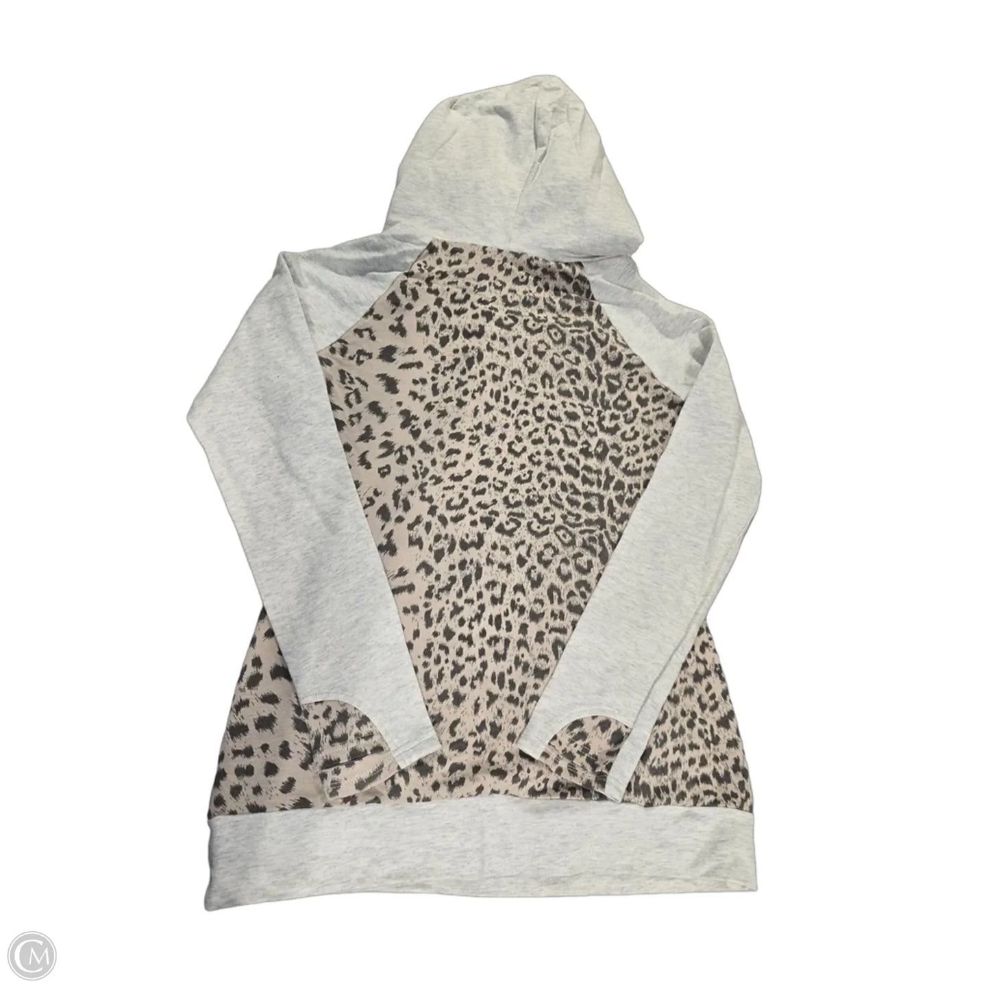 Sweatshirt Hoodie By Vanilla Bay In Animal Print, Size: S