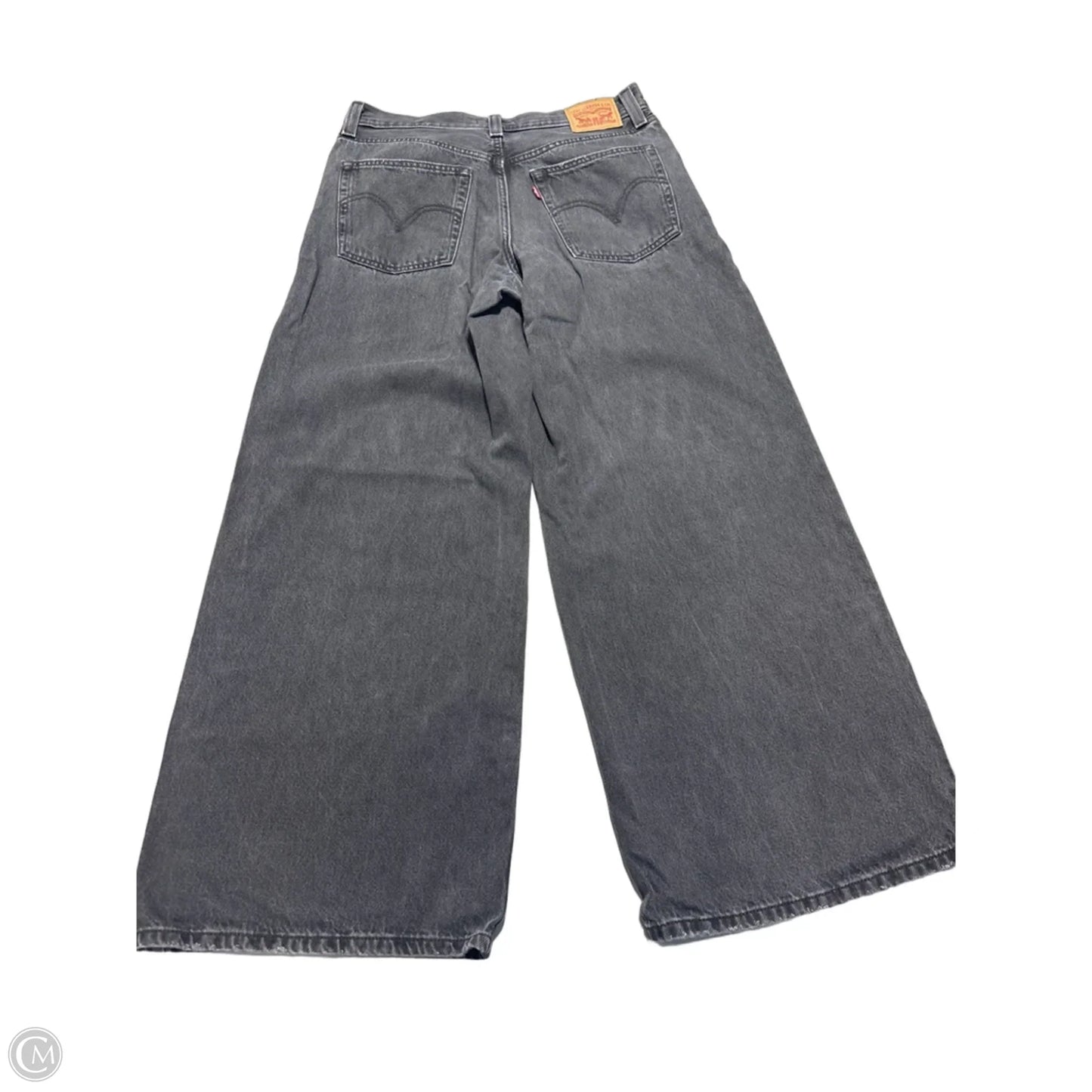 Jeans Wide Leg By Levis In Black, Size: 8