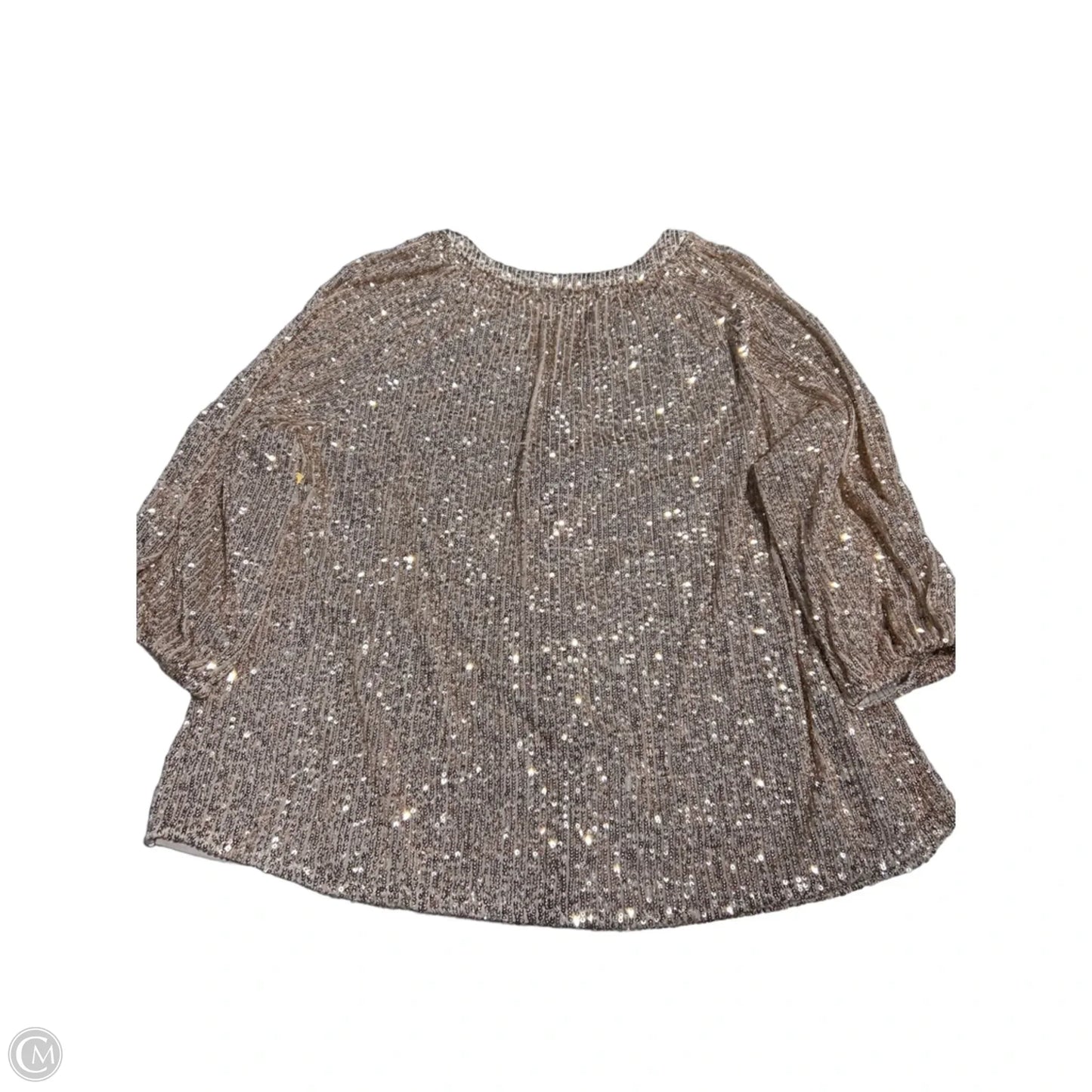 Top Long Sleeve By Crown And Ivy In Gold, Size: Xl