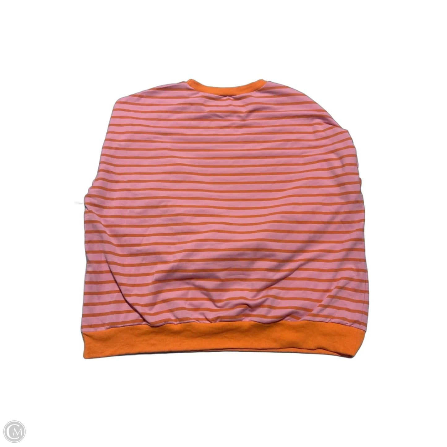 Top Long Sleeve By Cmc In Orange & Pink, Size: Xxl