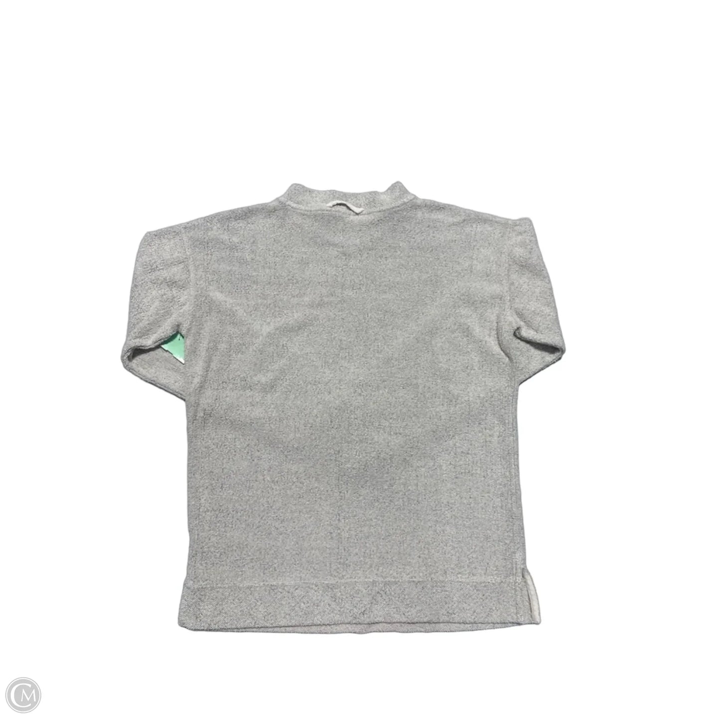 Top Long Sleeve By Cmc In Grey, Size: M