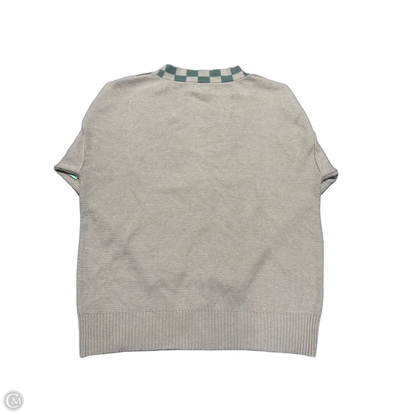 Cardigan By Bke In Cream & Green, Size: L