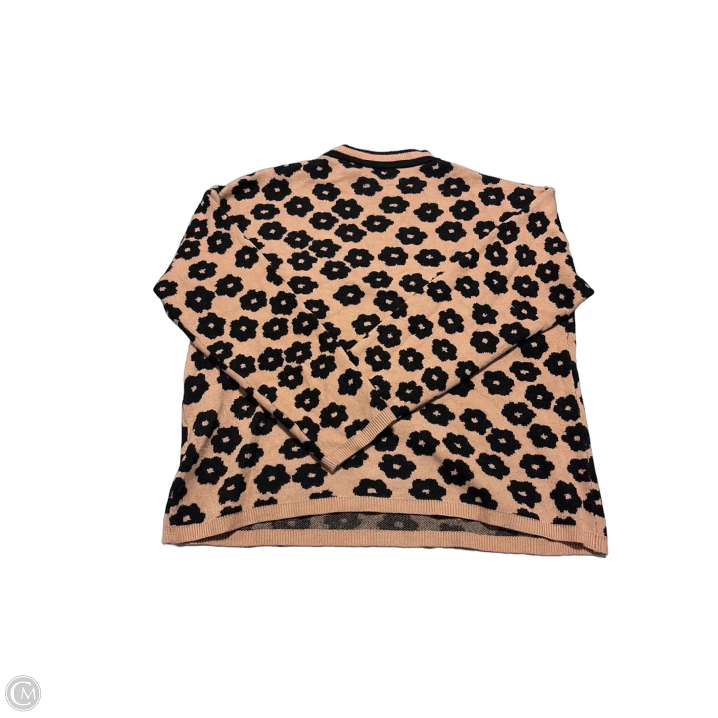 Sweater By Prettygarden In Black & Tan, Size: L