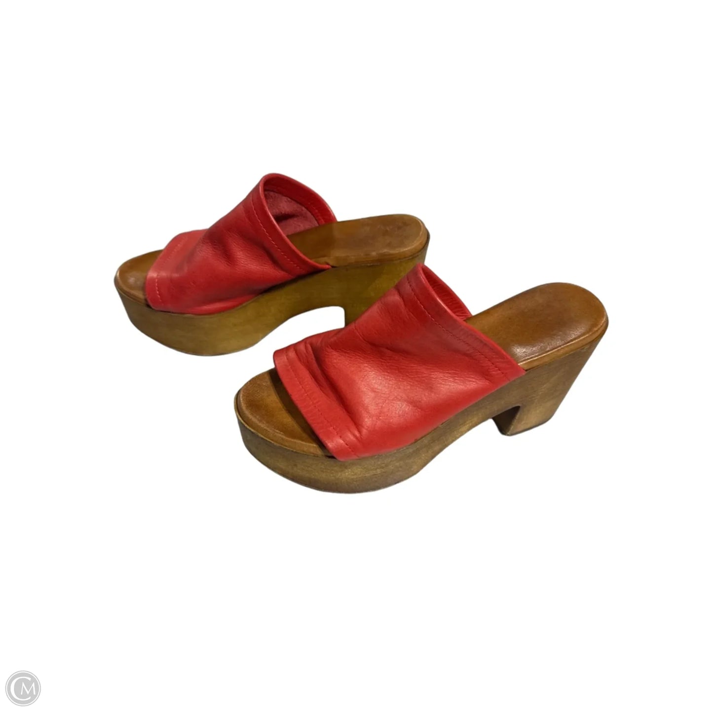 Shoes Heels Block By Cmc In Red, Size: 8.5