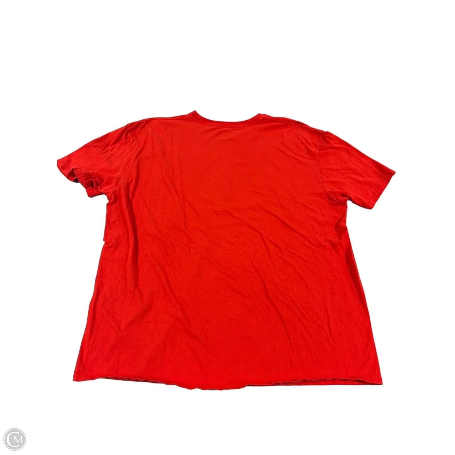 Top Short Sleeve By Fanatics In Red, Size: 2x