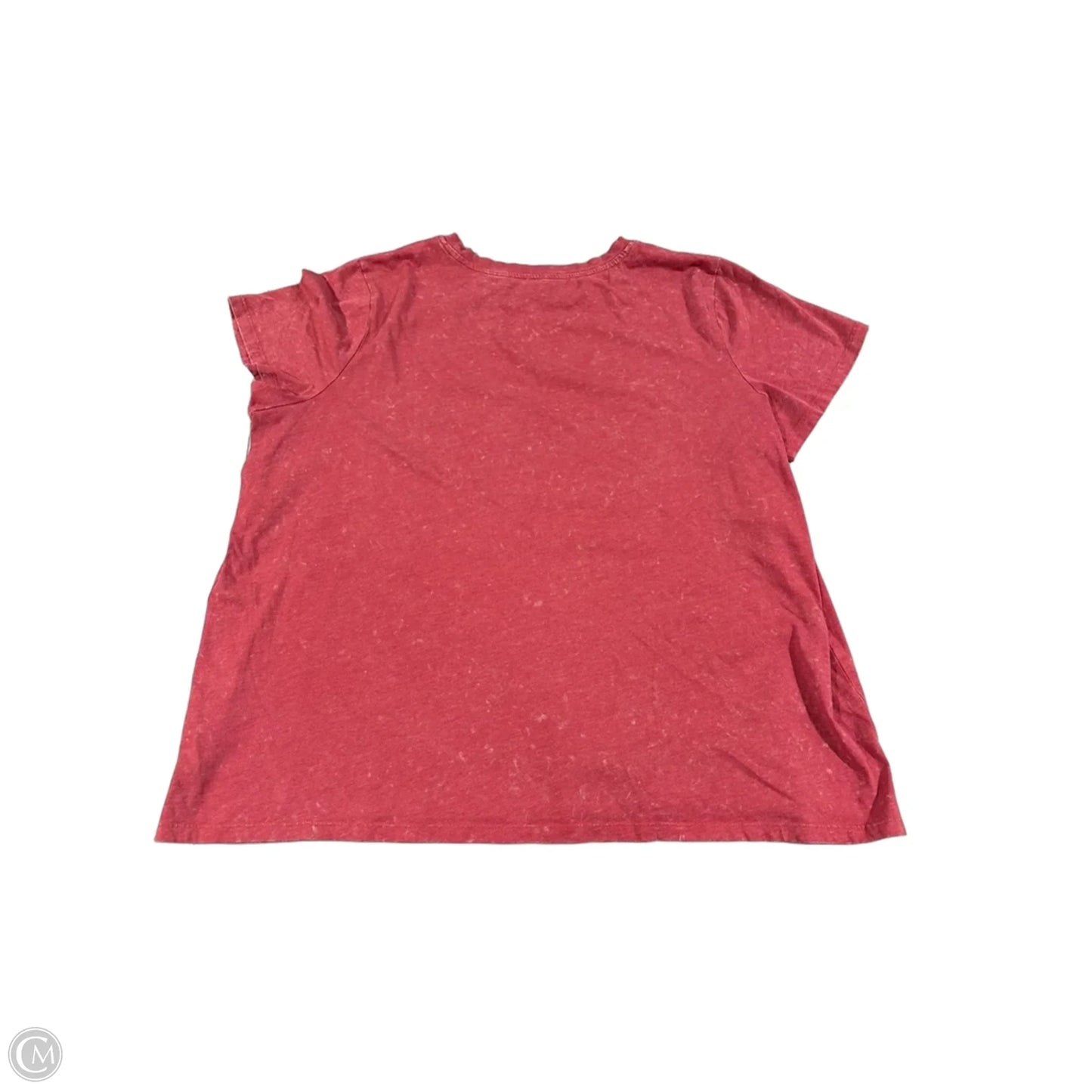 Top Short Sleeve By Maurices In Red, Size: 1x
