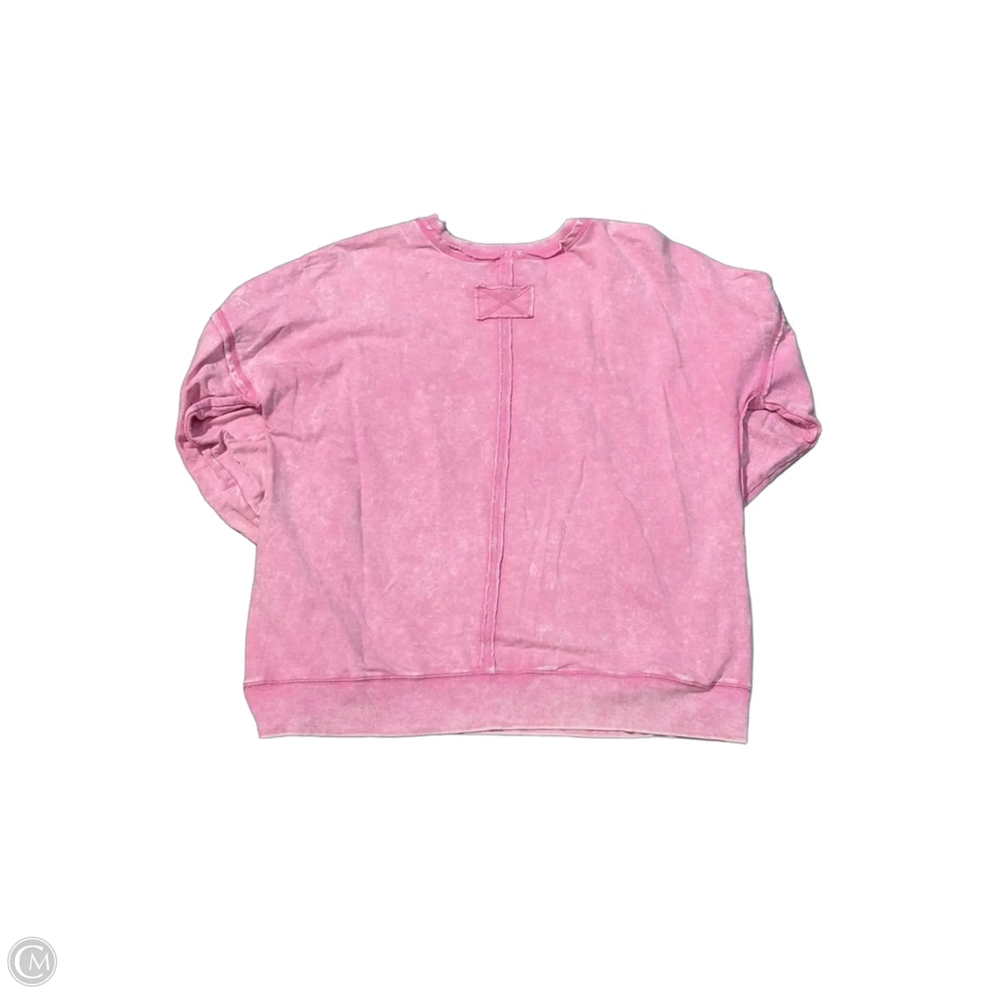 Sweatshirt Crewneck By Zenana Outfitters In Pink, Size: Xl