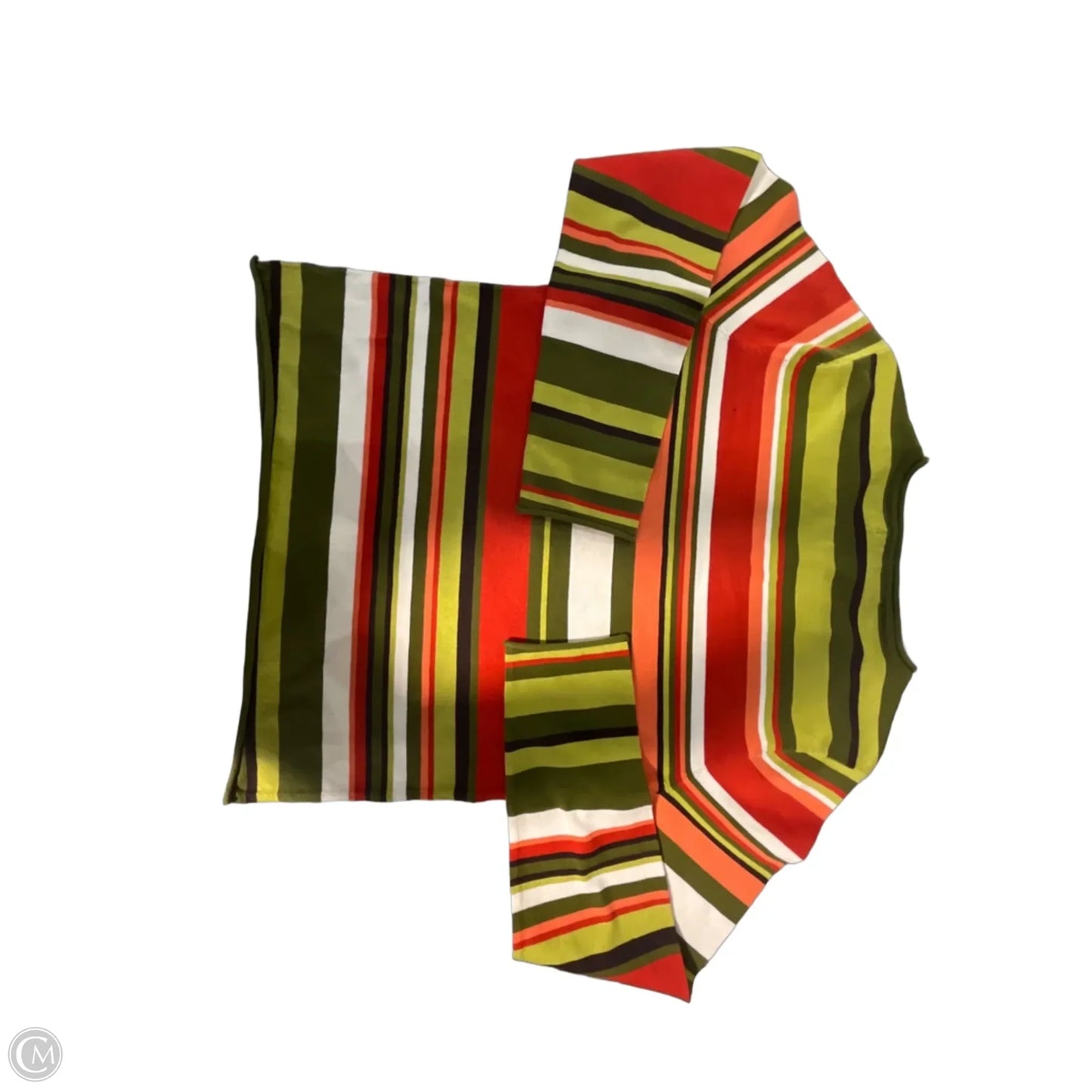 Top Long Sleeve By Jones New York In Striped Pattern, Size: L