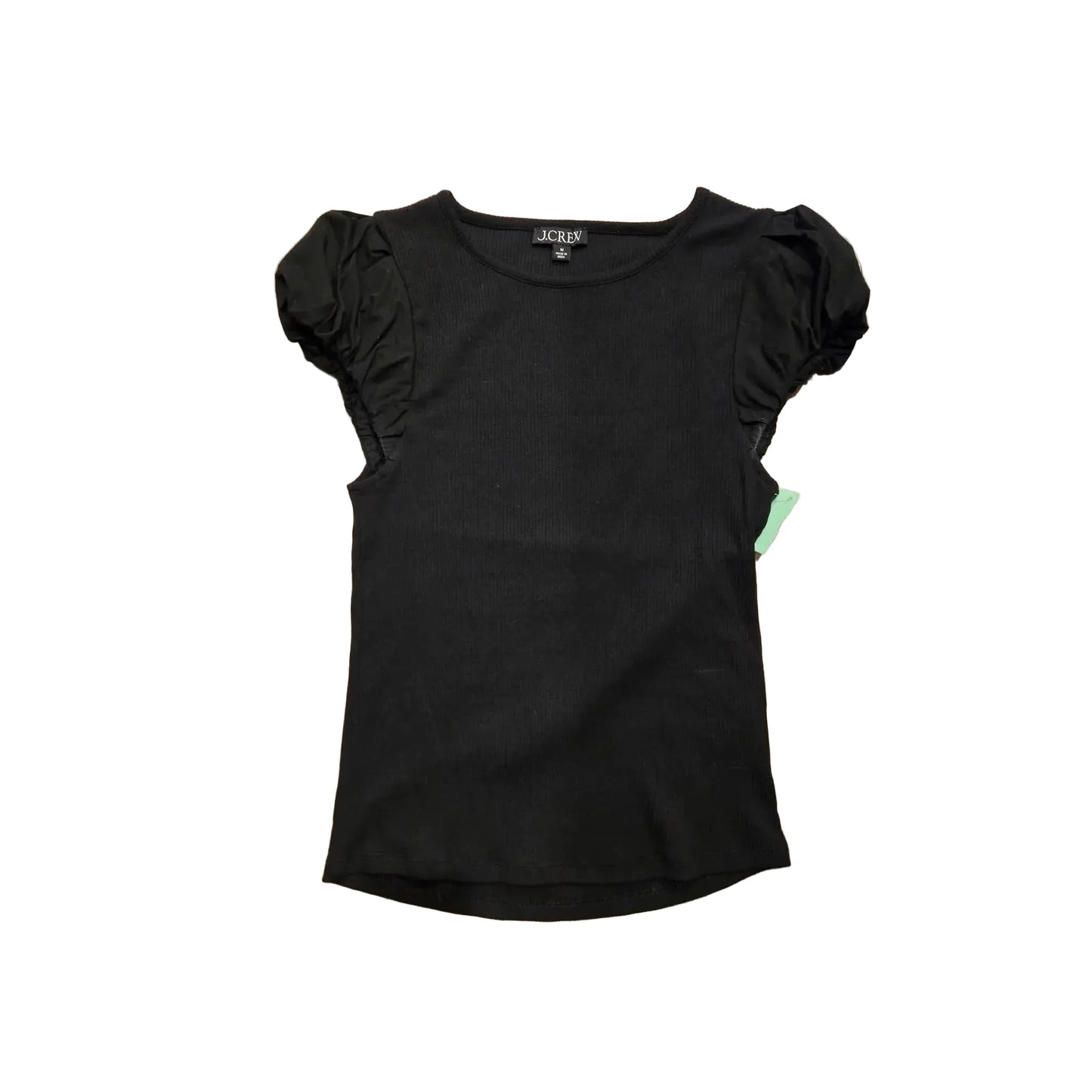Top Short Sleeve By J. Crew In Black, Size: M