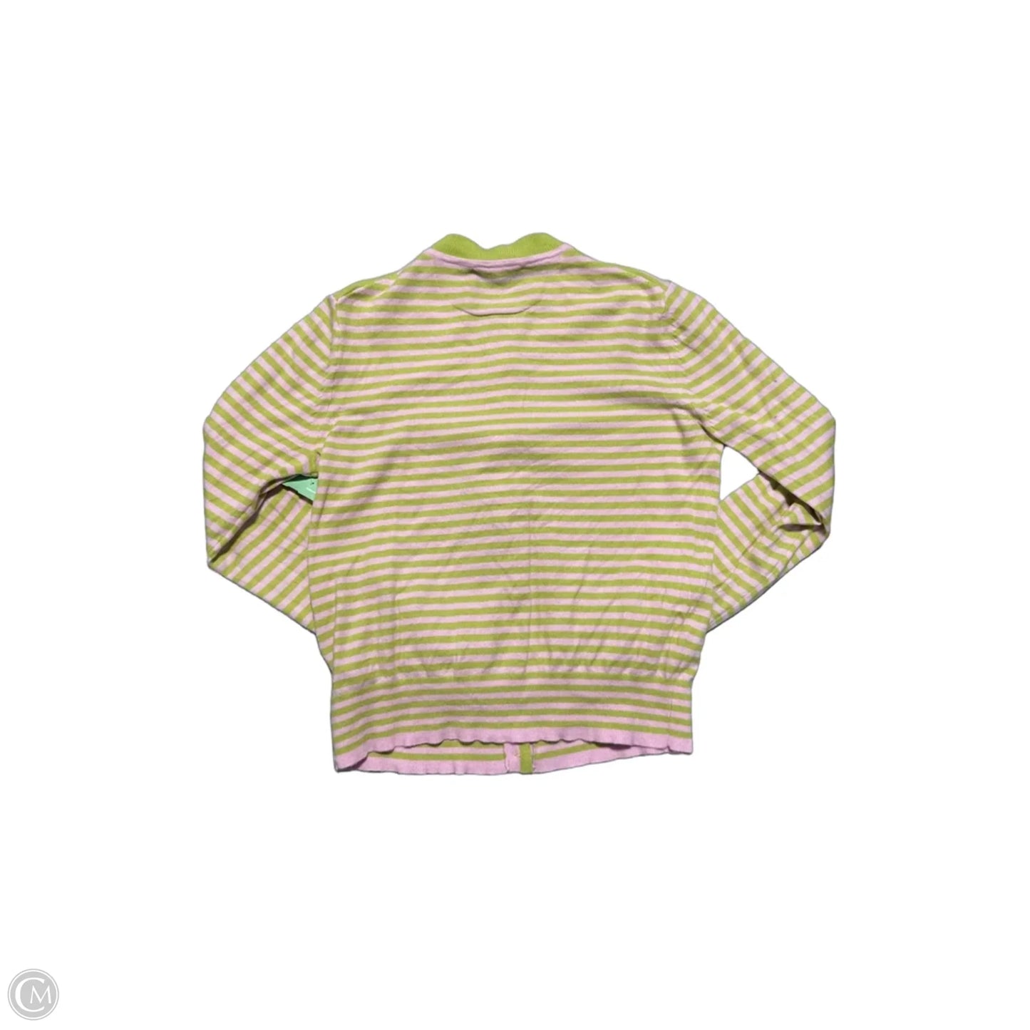 Top Long Sleeve By Free Assembly In Green & Pink, Size: S