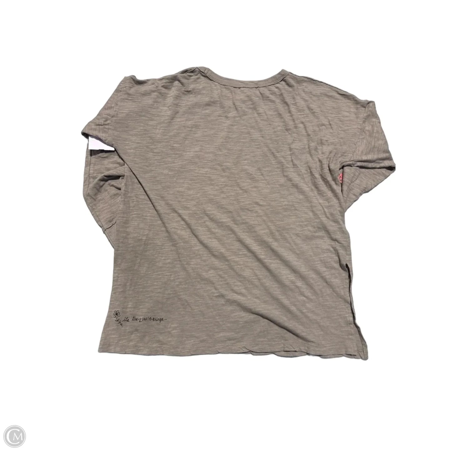 Top Long Sleeve By Natural Life In Beige, Size: S