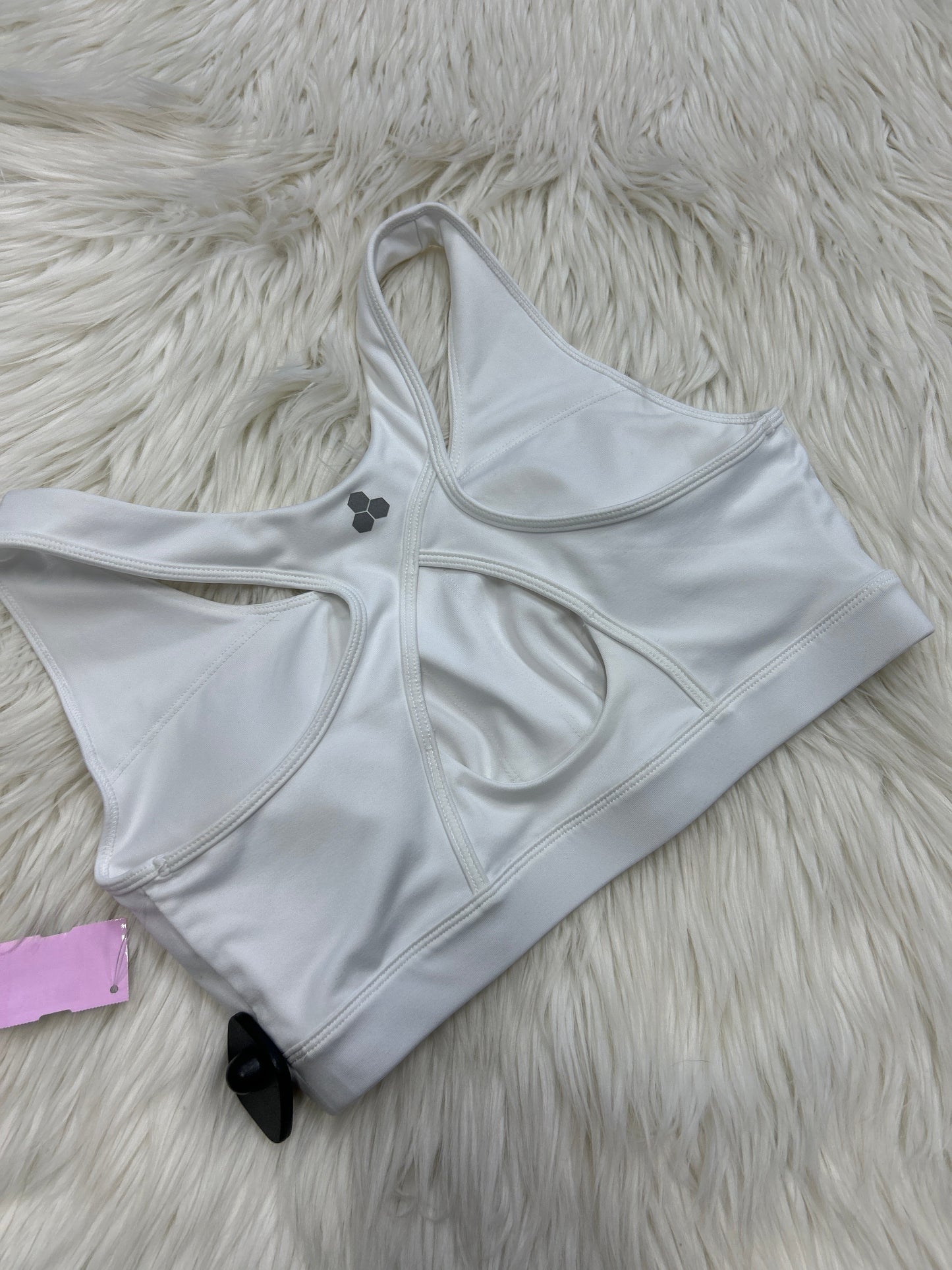 Athletic Bra By Tek Gear In White, Size:L