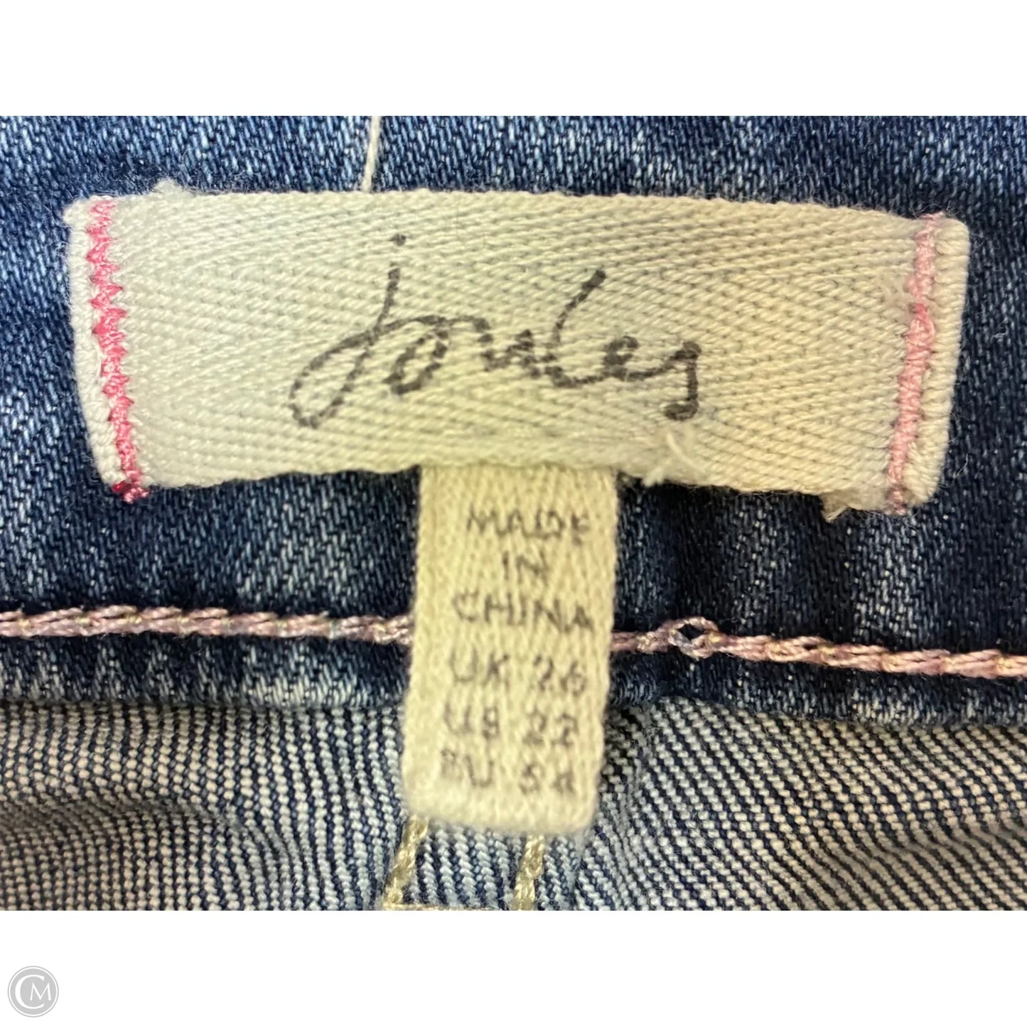 Shorts By Joules In Blue Denim, Size: 22