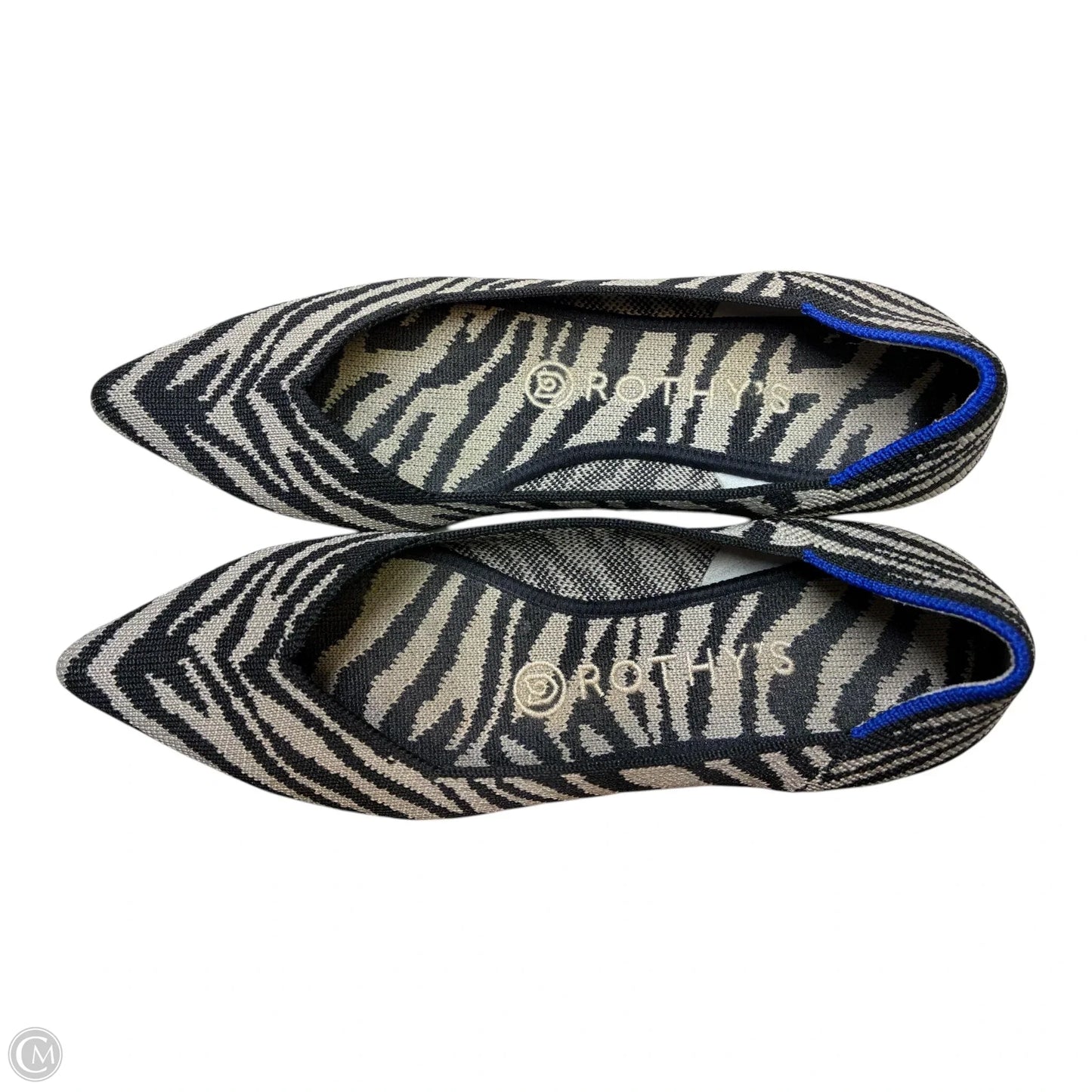 Shoes Flats By Rothys In Zebra Print, Size: 7