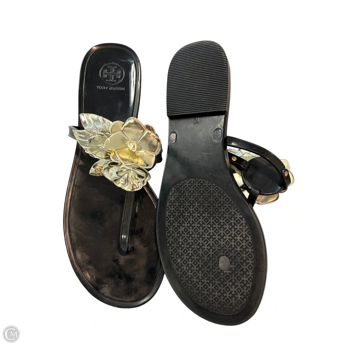 Sandals Designer By Tory Burch In Black, Size: 10