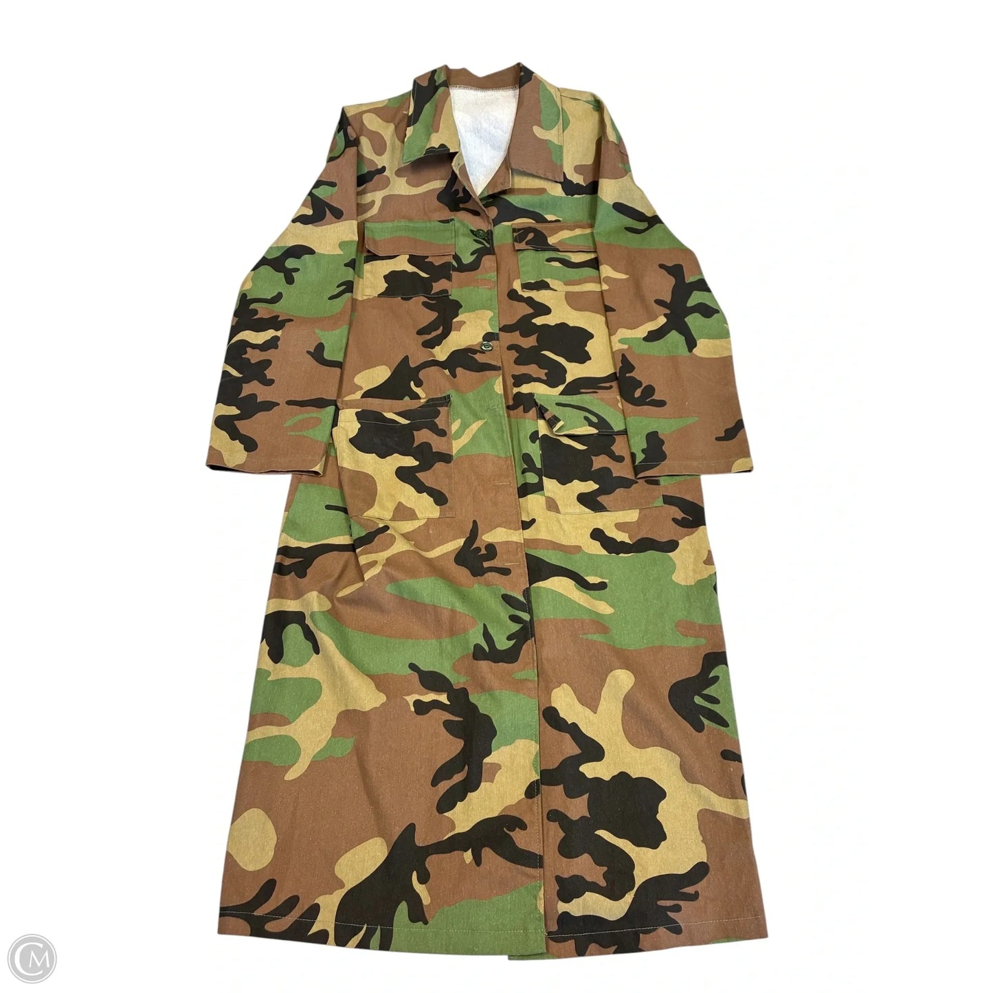 Dress Casual Midi By Cmf In Camouflage Print, Size: Xxl