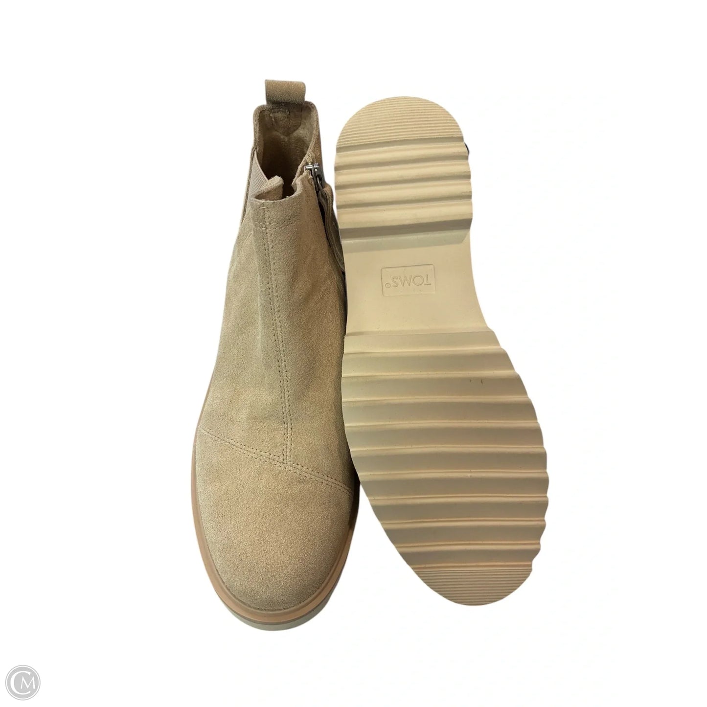 Boots Ankle Flats By Toms In Beige, Size: 8.5