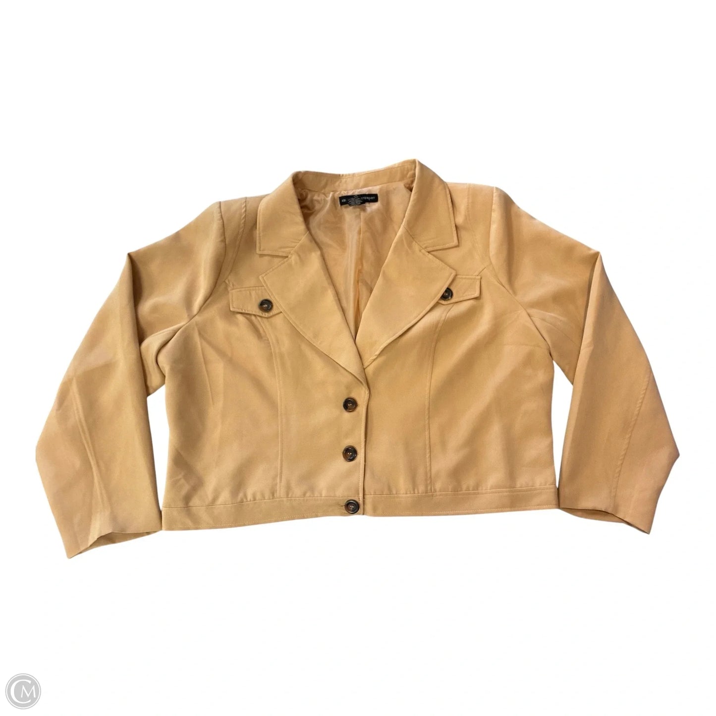 Jacket Other By Ashley Stewart In Tan, Size: 1x