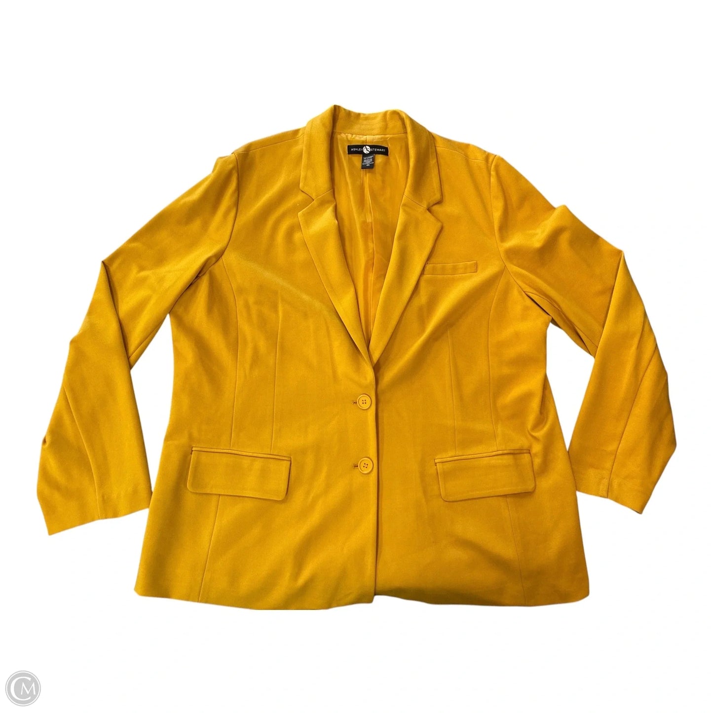 Blazer By Ashley Stewart In Yellow, Size: 1x