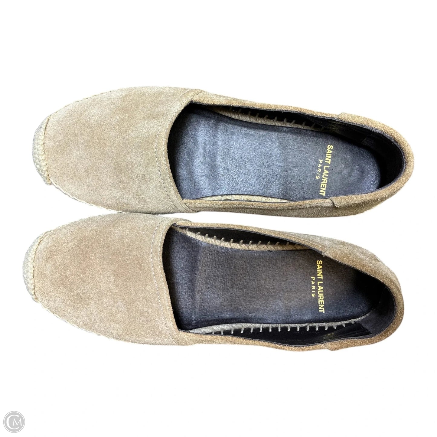 Shoes Luxury Designer By Yves Saint Laurent In Beige, Size: 5