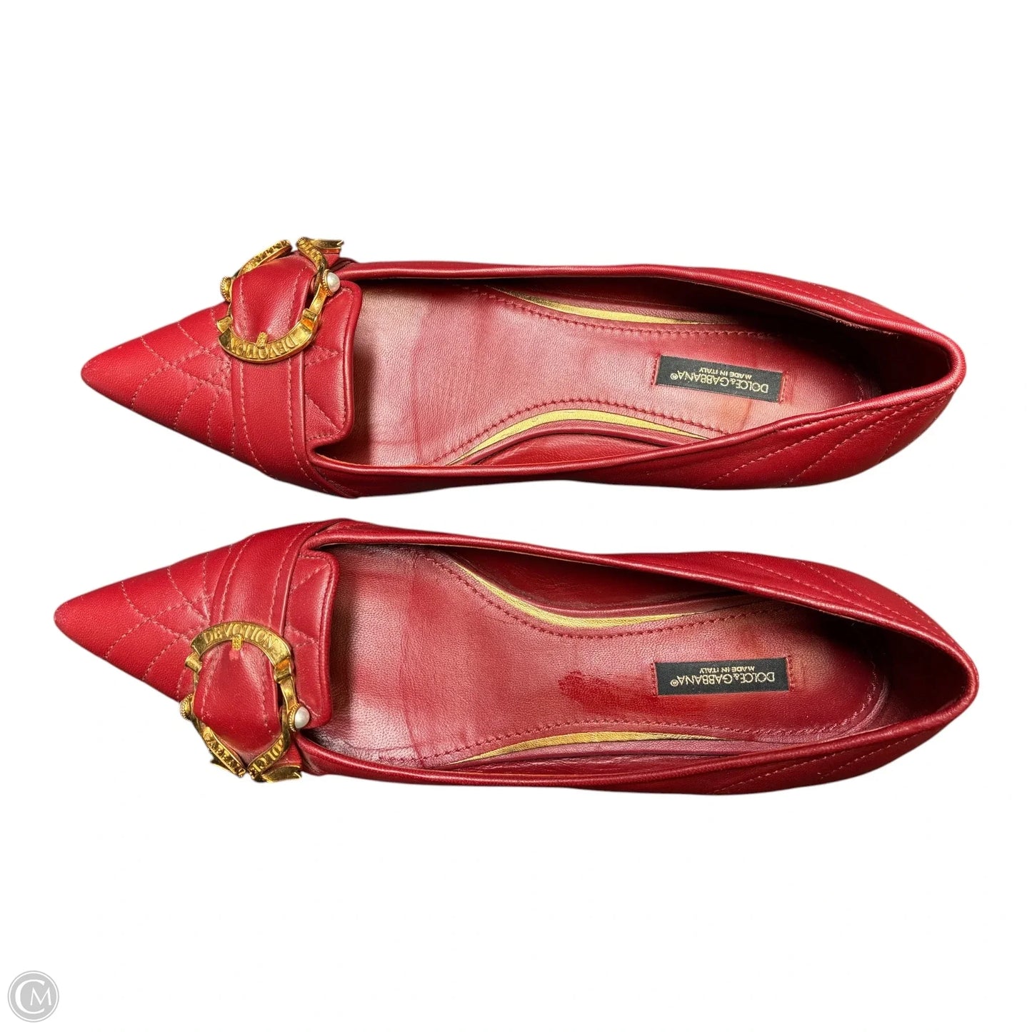 Shoes Luxury Designer By Dolce And Gabbana In Red, Size: 8