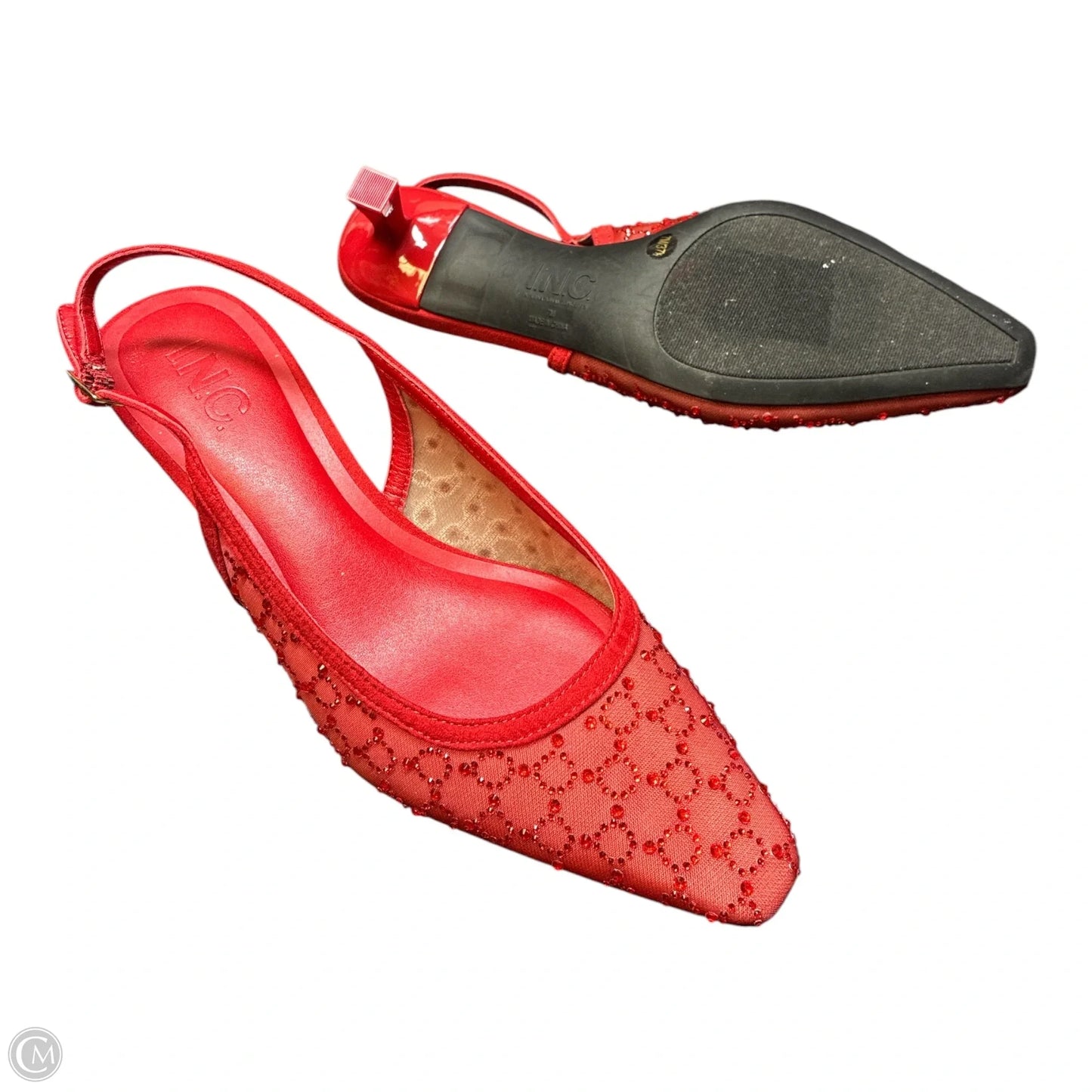 Shoes Heels Kitten By Inc In Red, Size: 7
