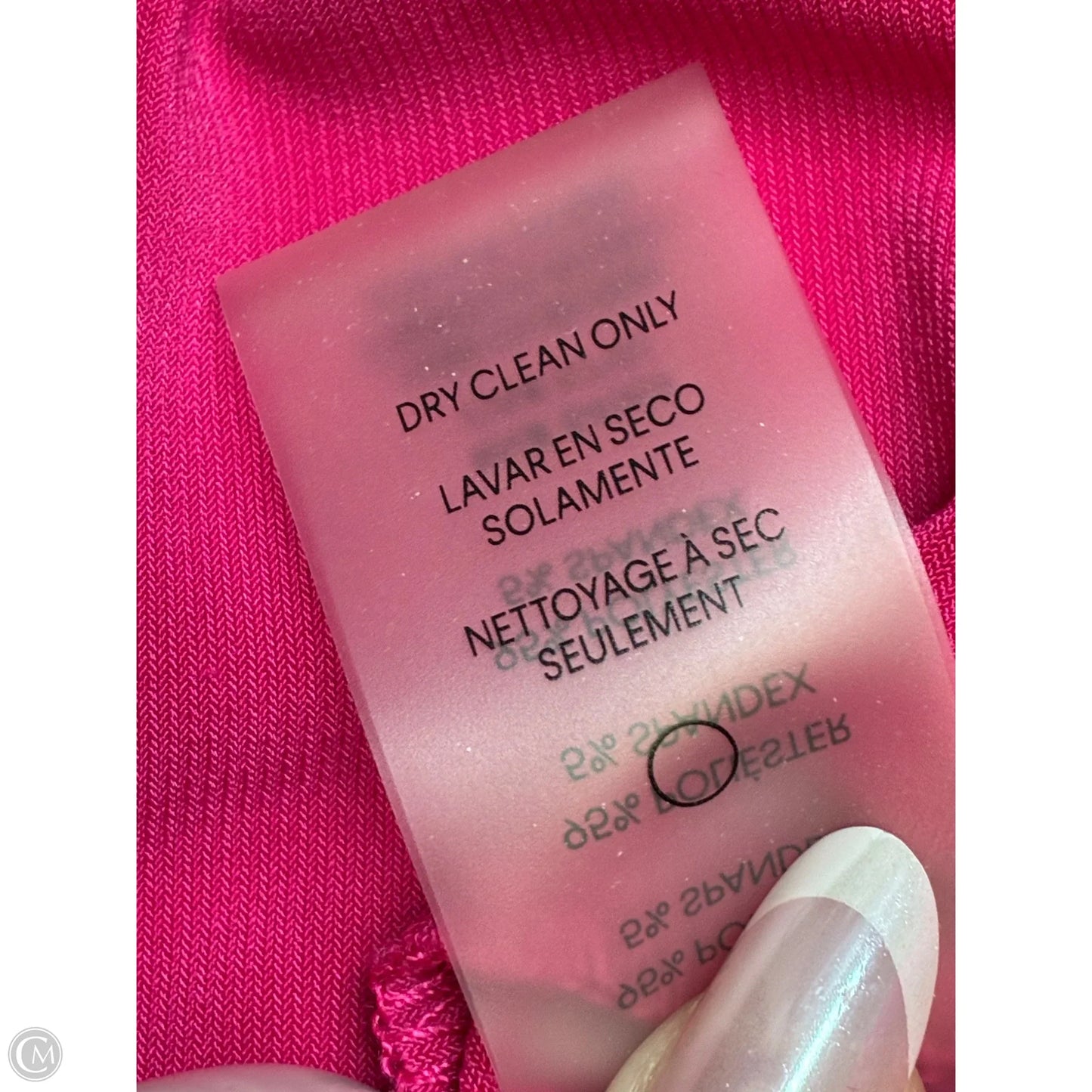 Dress Casual Midi By Calvin Klein In Pink, Size: M