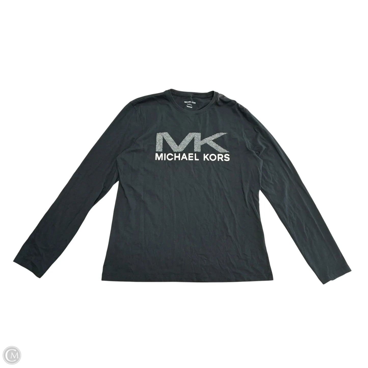 Top Long Sleeve By Michael By Michael Kors In Black, Size: L