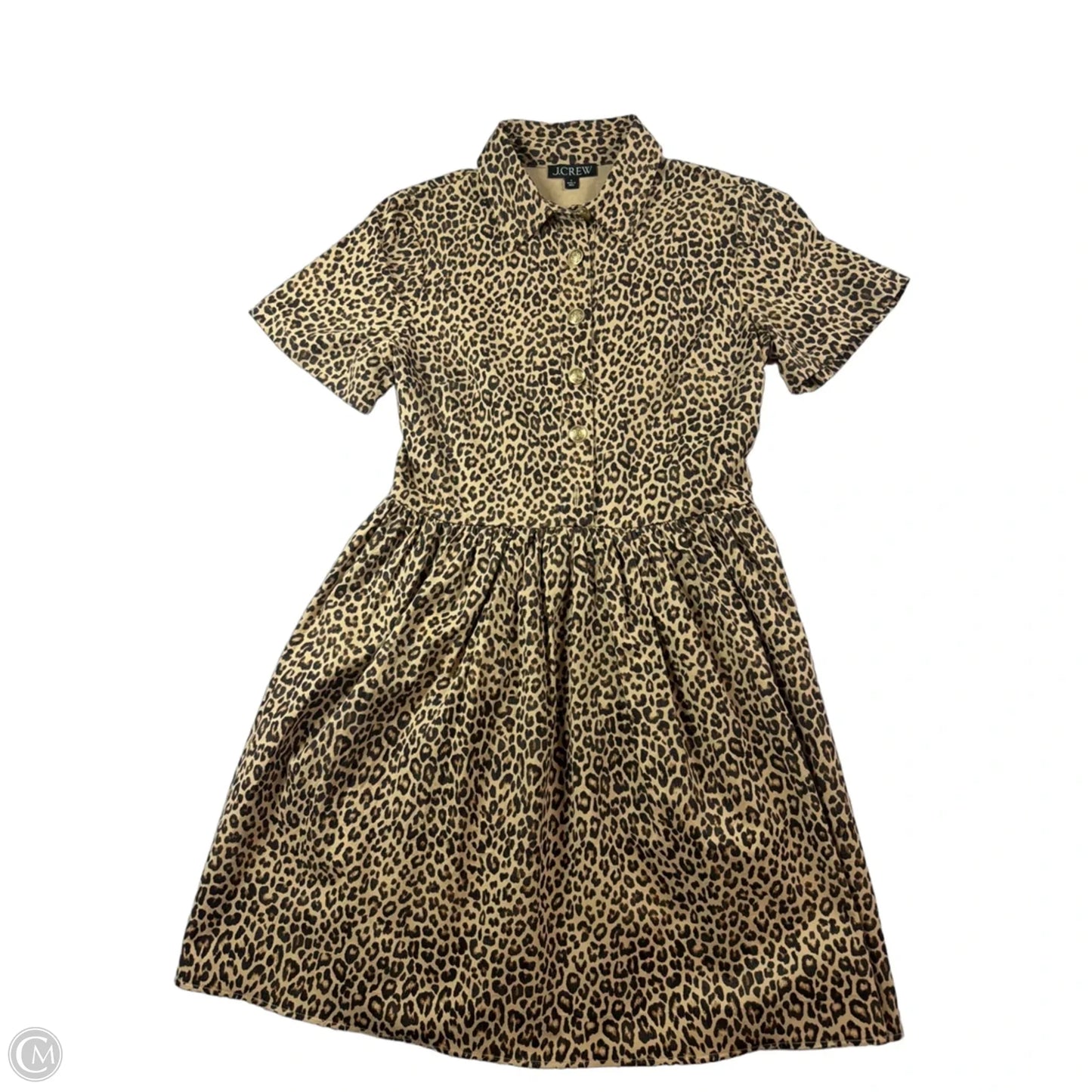 Dress Casual Midi By J. Crew In Animal Print, Size: 4