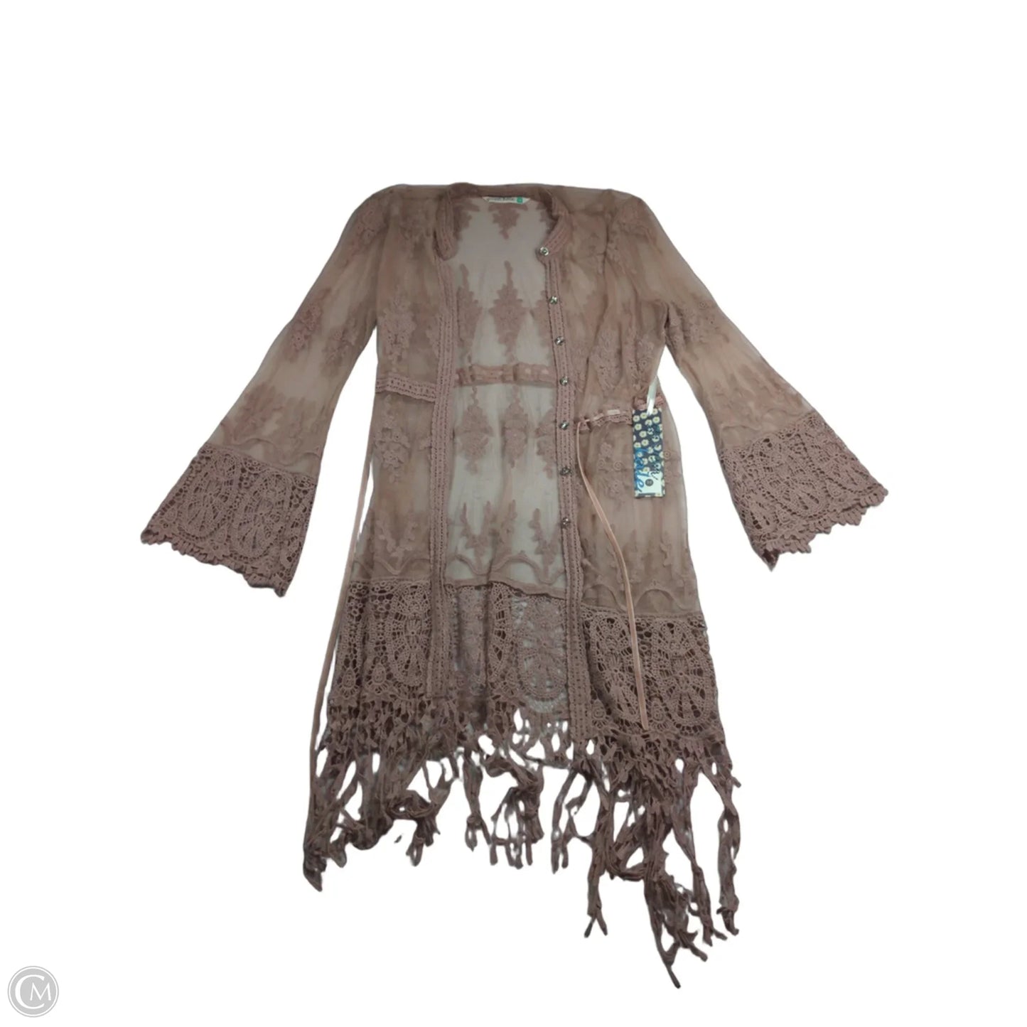 Kimono By Clothes Mentor In Pink, Size: M