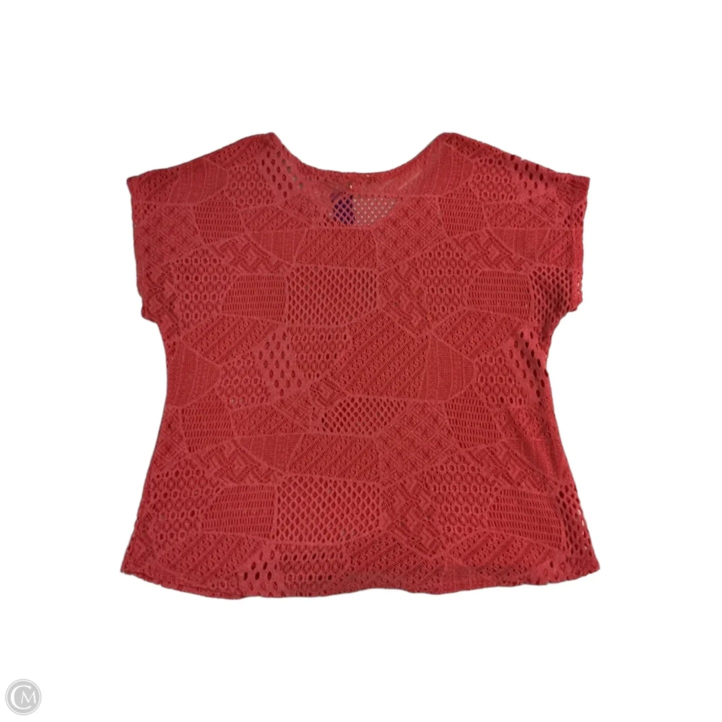 Top Short Sleeve By Clothes Mentor In Pink, Size: 3x