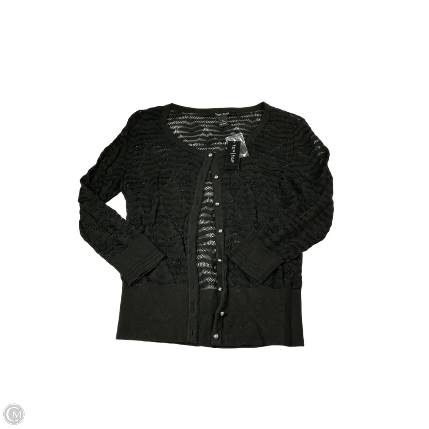 Blouse Long Sleeve By White House Black Market In Black, Size: S