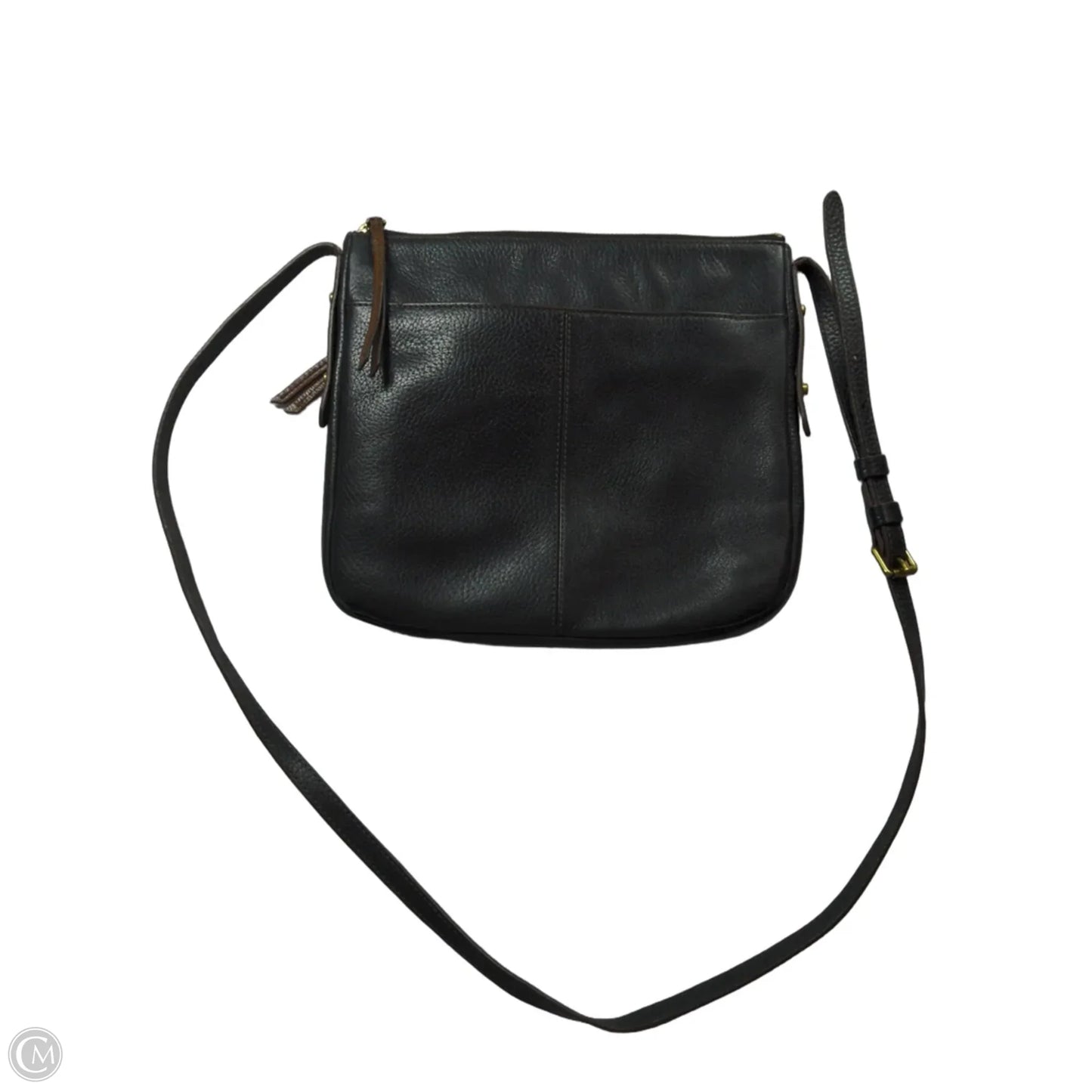Crossbody Leather By Fossil, Size: Medium