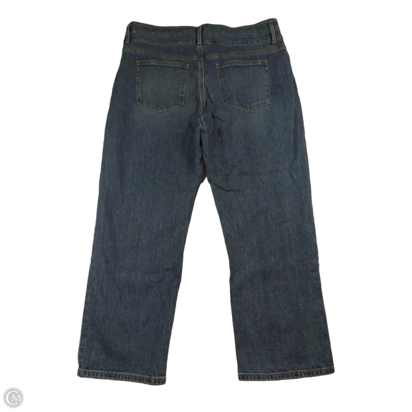 Jeans Straight By Ann Taylor In Blue Denim, Size: 14