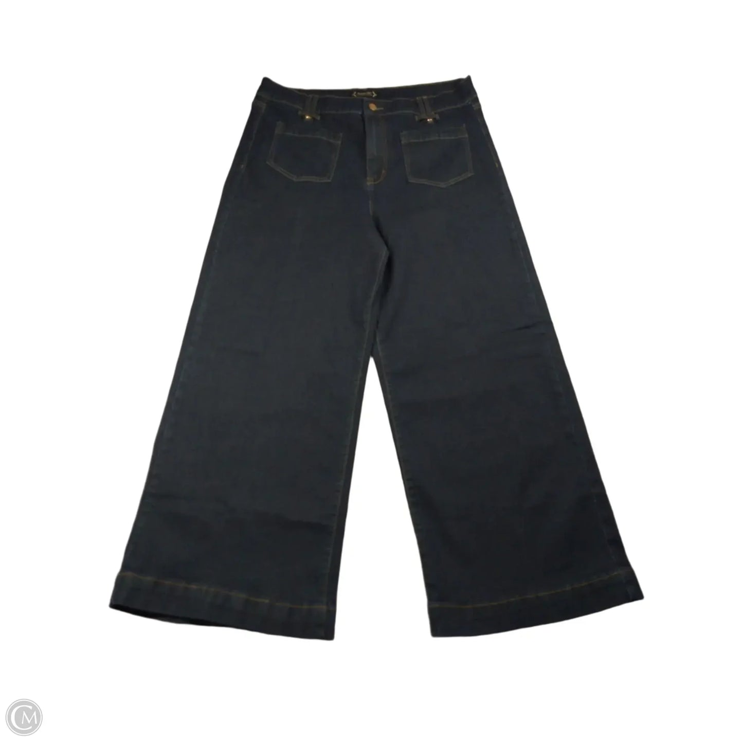 Jeans Wide Leg By Nanette By Nanette Lepore In Blue Denim, Size: 12