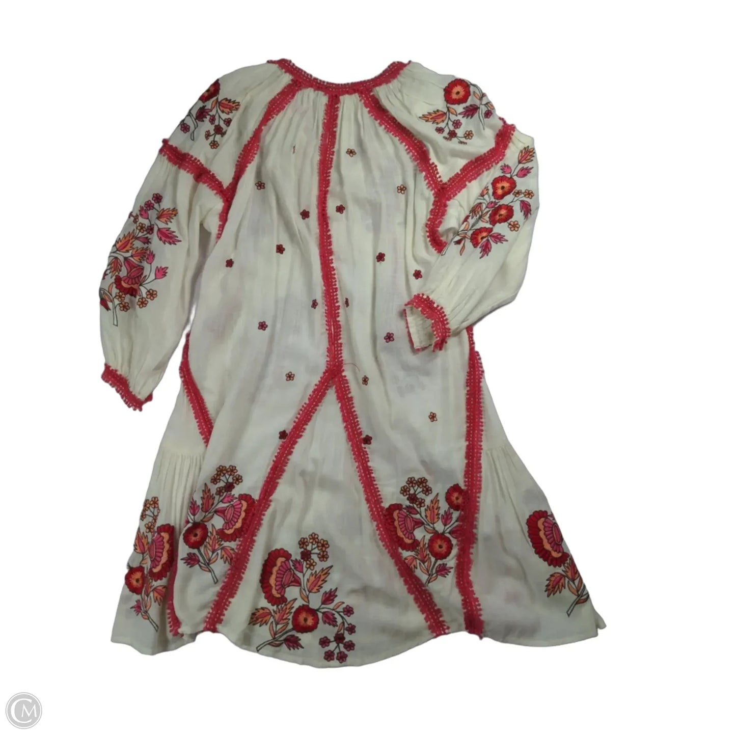 Dress Casual Midi By Clothes Mentor In Red & White, Size: Xs