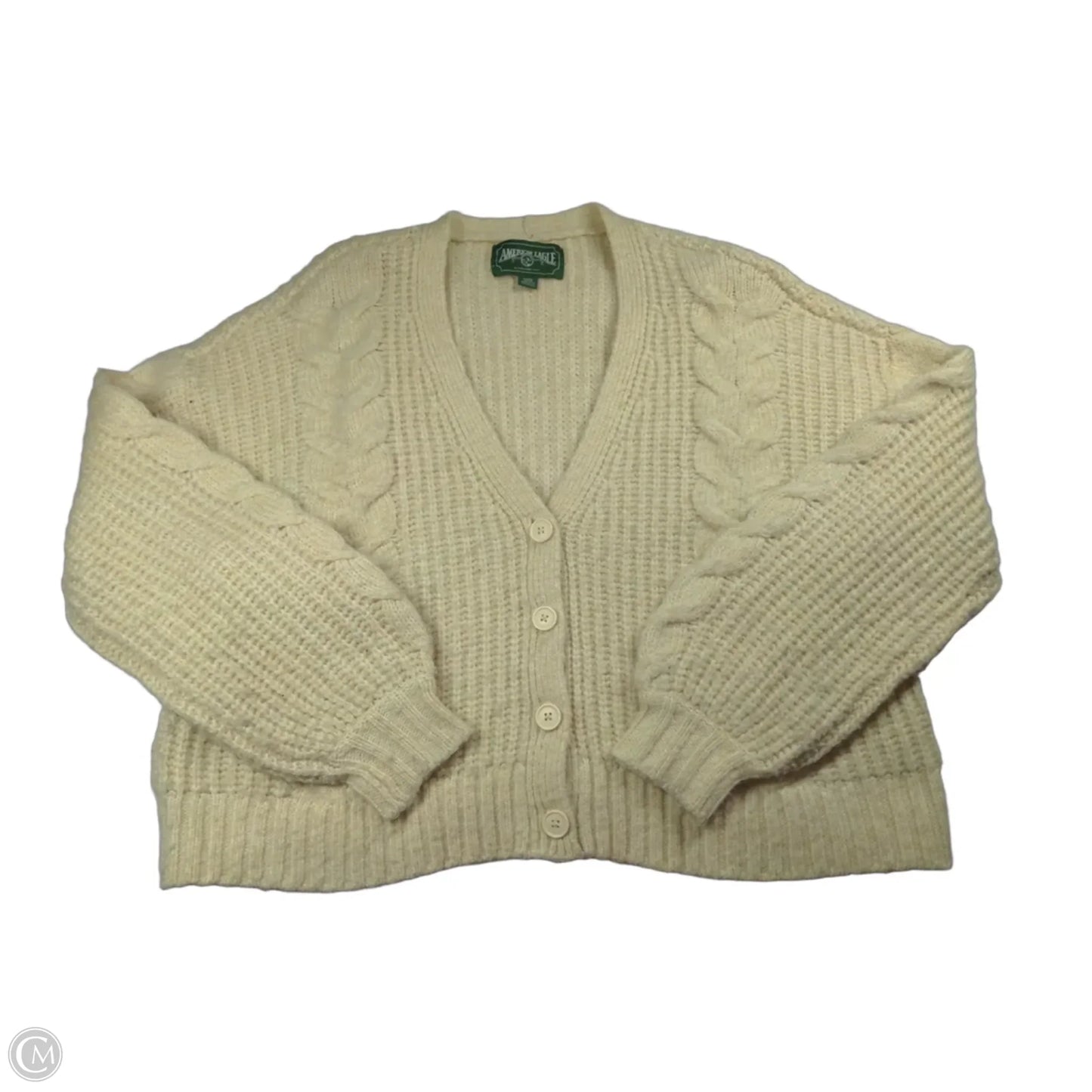 Cardigan By American Eagle In Cream, Size: M