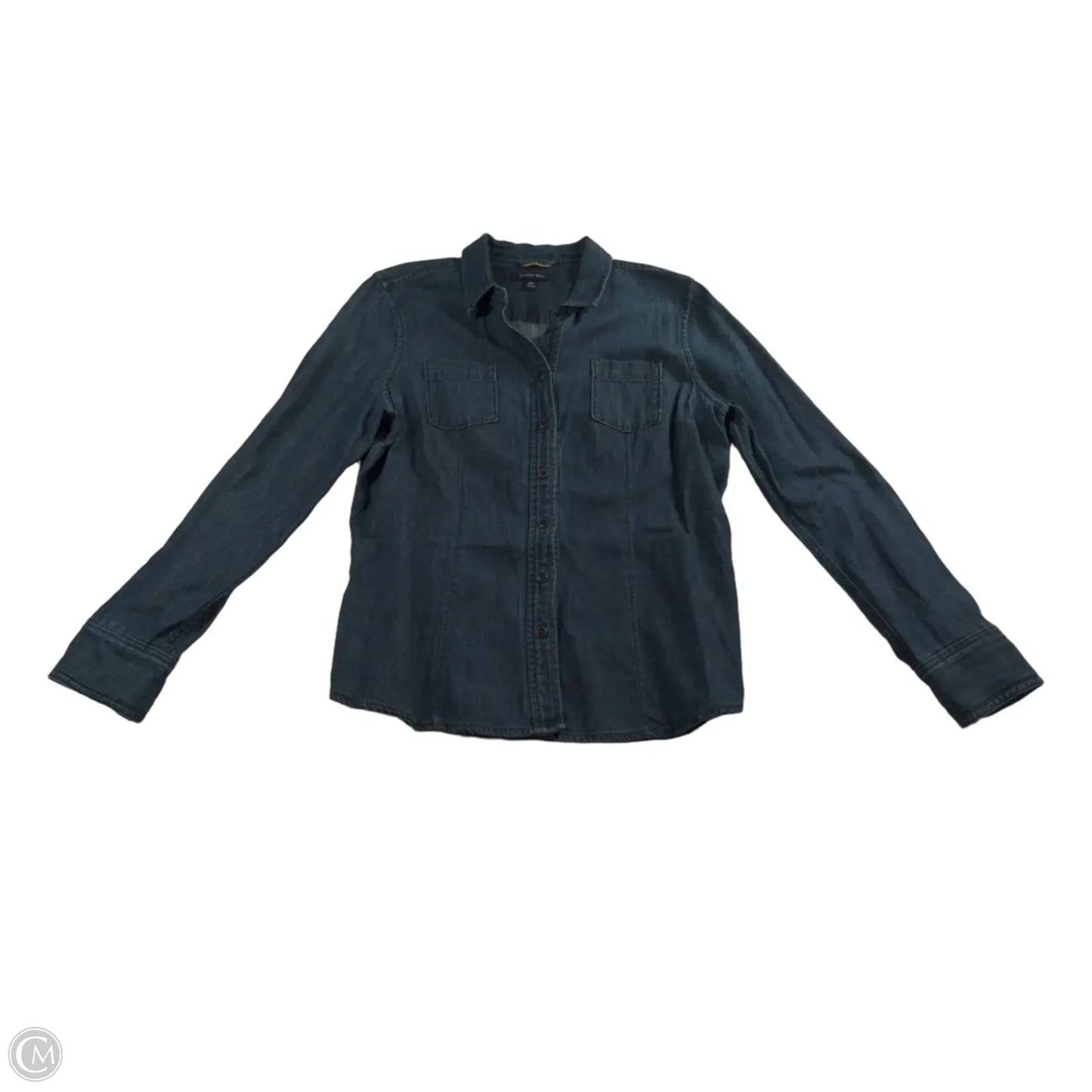 Jacket Denim By Lands End In Blue, Size: 10p